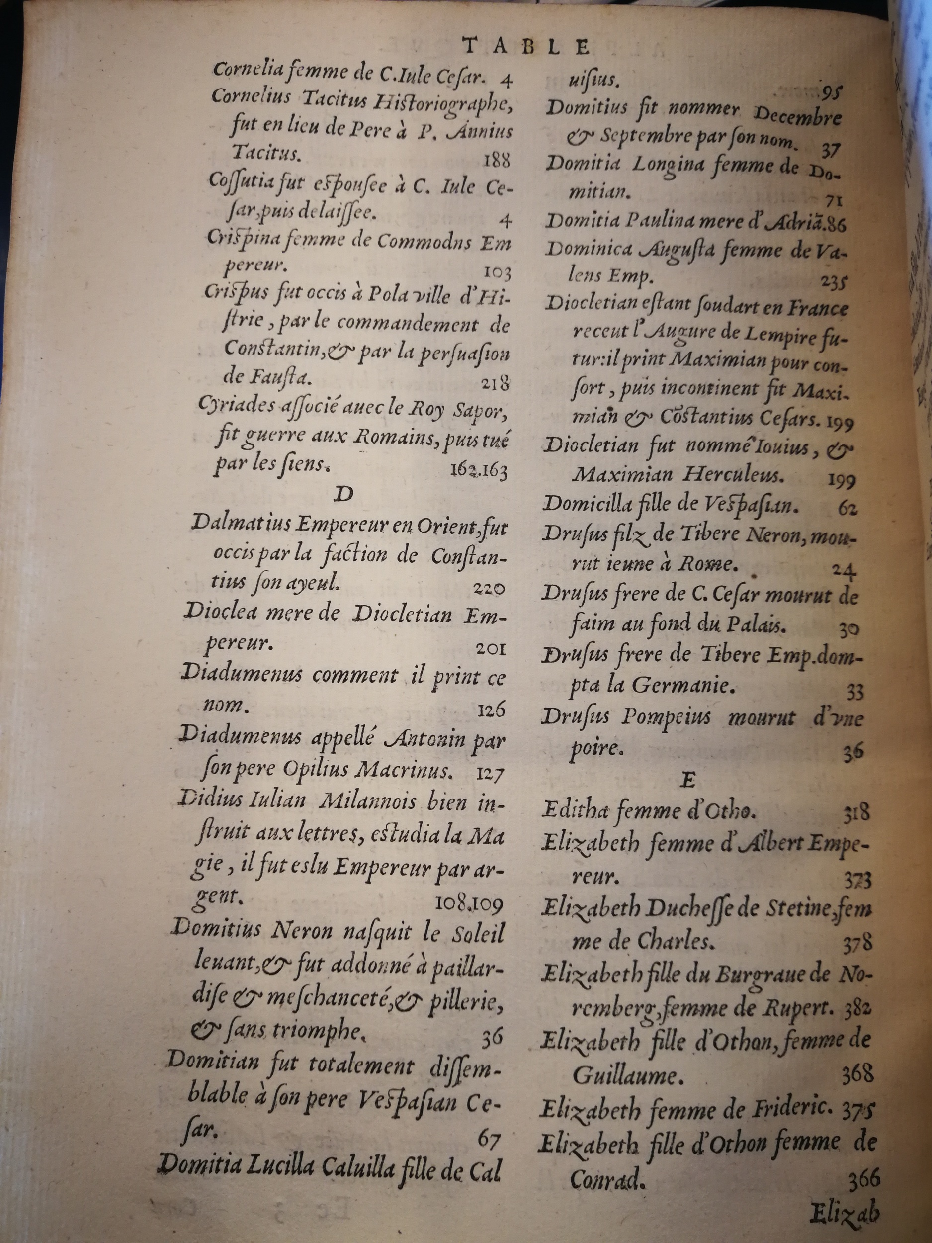 1553 - Jacopo Strada et Thomas Guérin - Épitome du Trésor des antiquités - BNC Florence