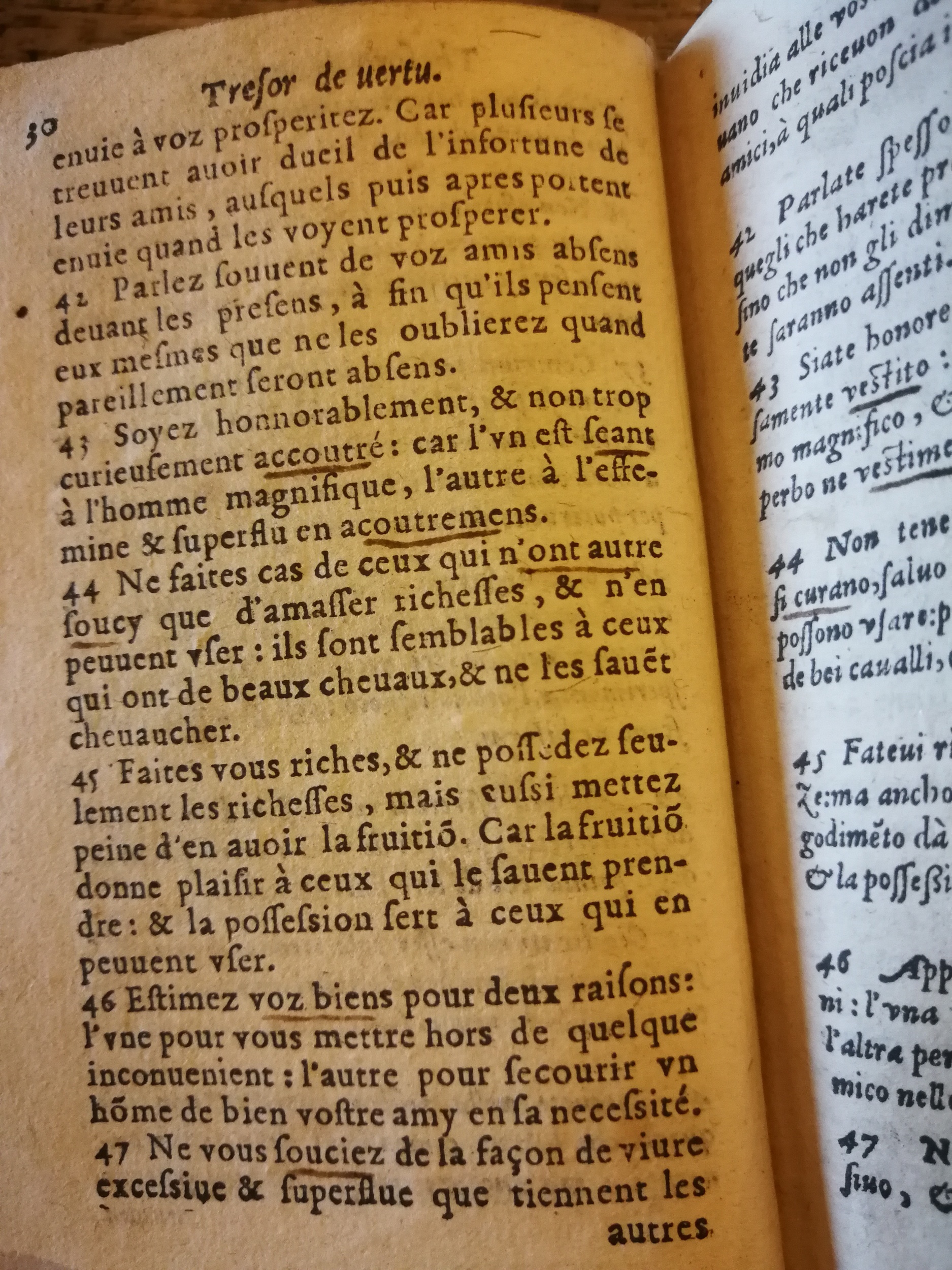 1576 - Benoît Rigaud - Trésor de vertu - BNC Florence