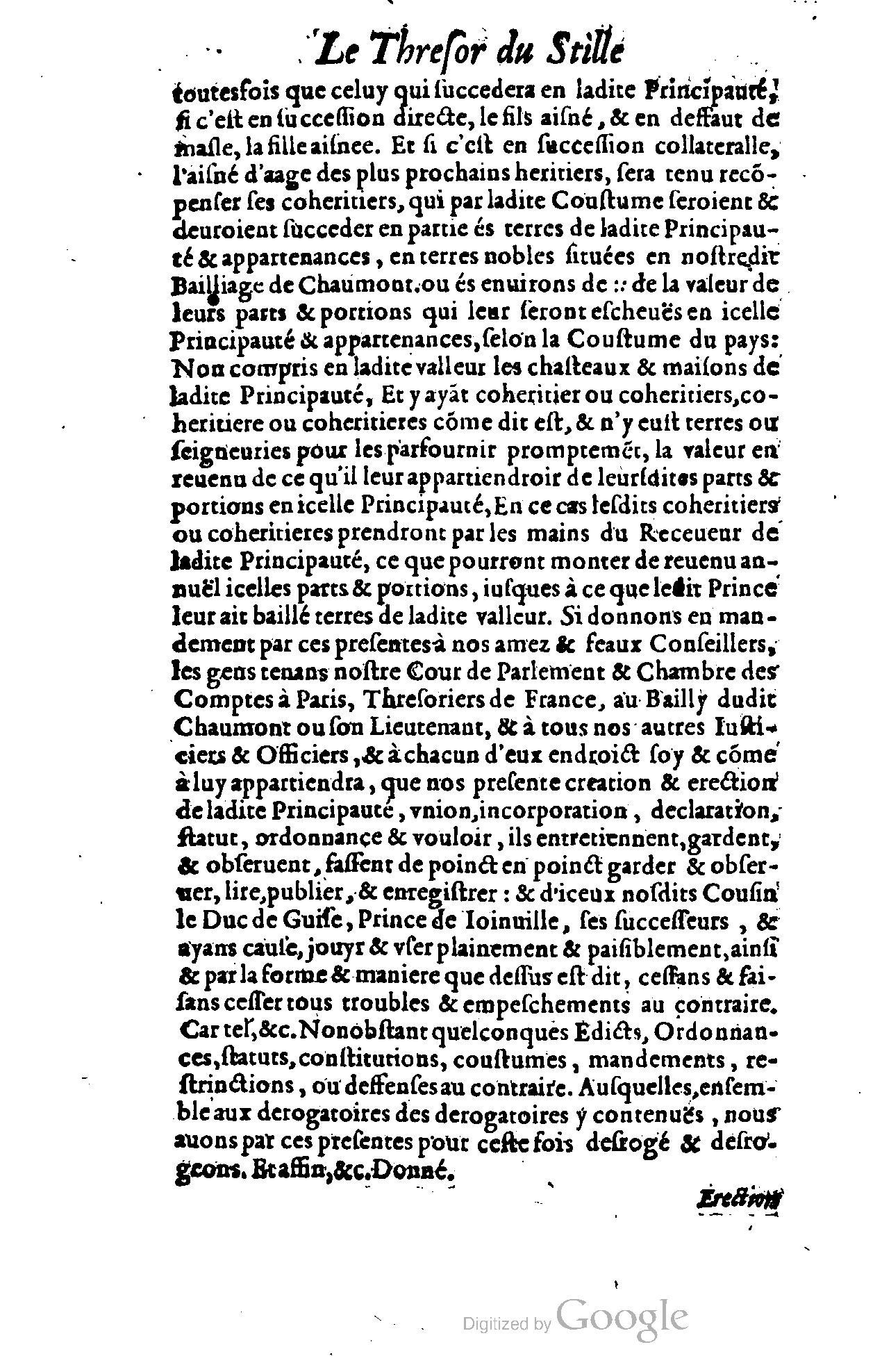 1614 - Jean Richer - Trésor du nouveau style et protocole de la chancellerie de France - BSB Munich