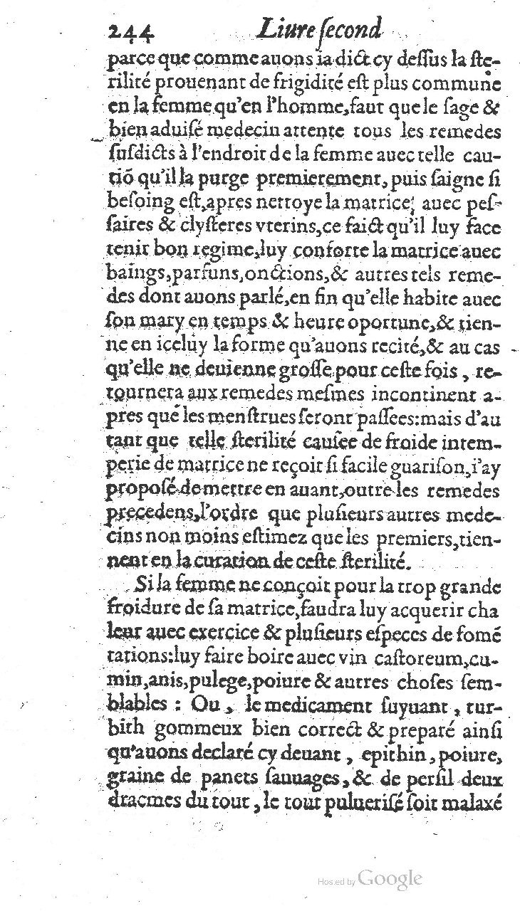 1585 - Jacques du Puis - Trésor des remèdes secrets pour les maladies des femmes - BnF