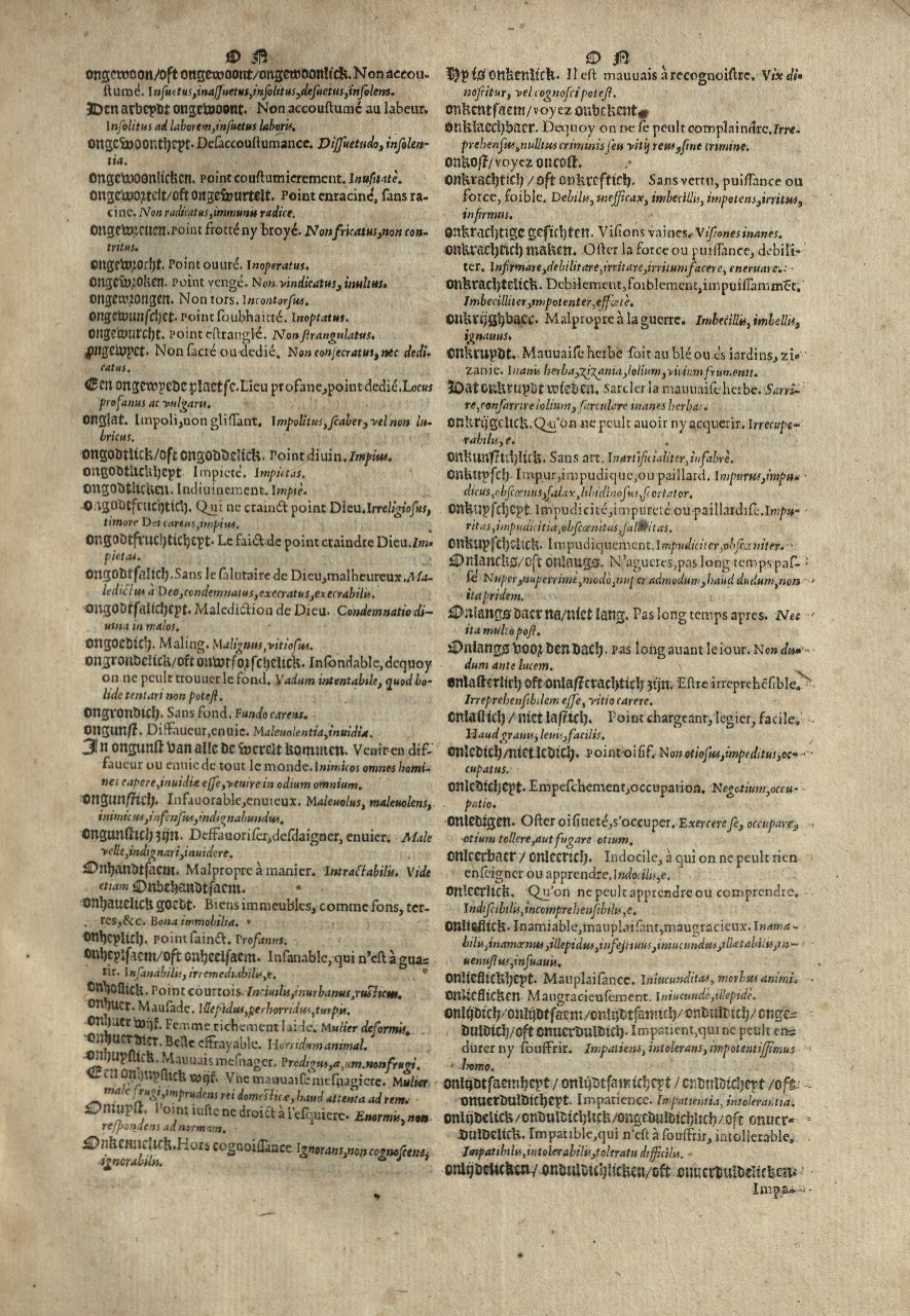 1573 - Christophe Plantin - Trésor du langage bas-allemand - Greifswald