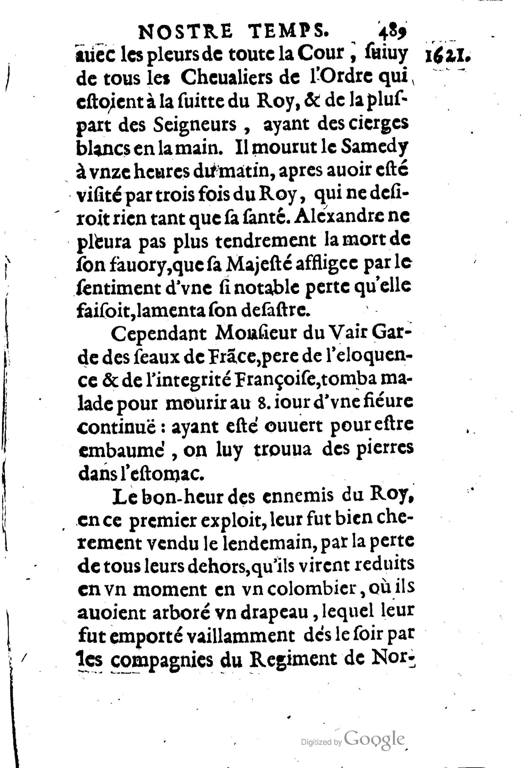 1623 - Joseph Bouillerot - Trésor de l’histoire générale de notre temps - BM Lyon