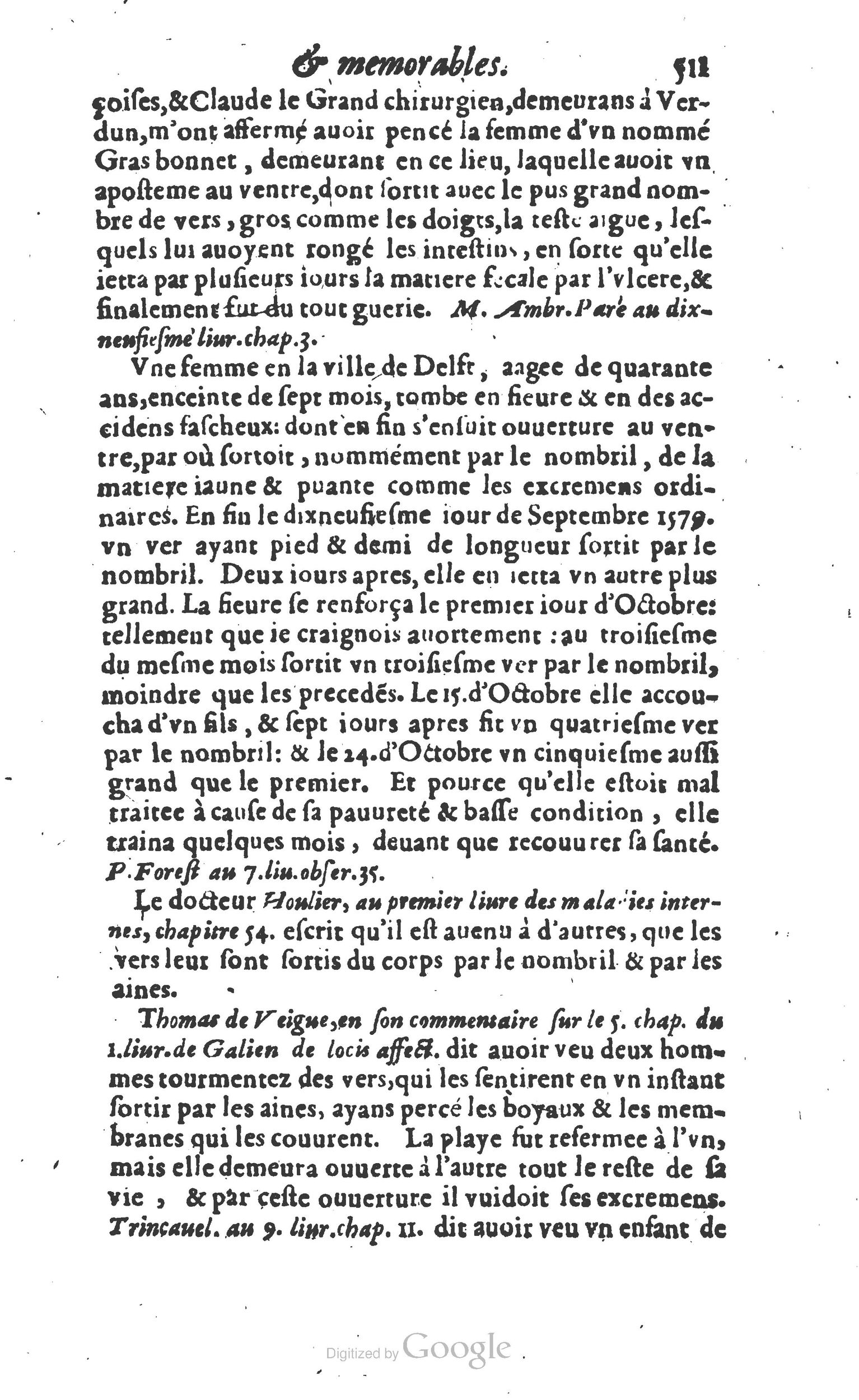 1610 - Paul Marceau - Trésor d’histoires admirables et mémorables - Princeton