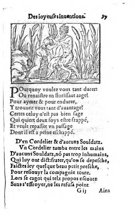 1556c. - Étienne Denise - Trésor des joyeuses inventions du parangon de poésies - ÖNB Vienne