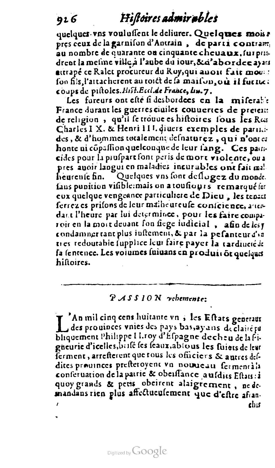 1620 - Samuel Crespin - Trésor d’histoires admirables et mémorables - BCU Lausanne