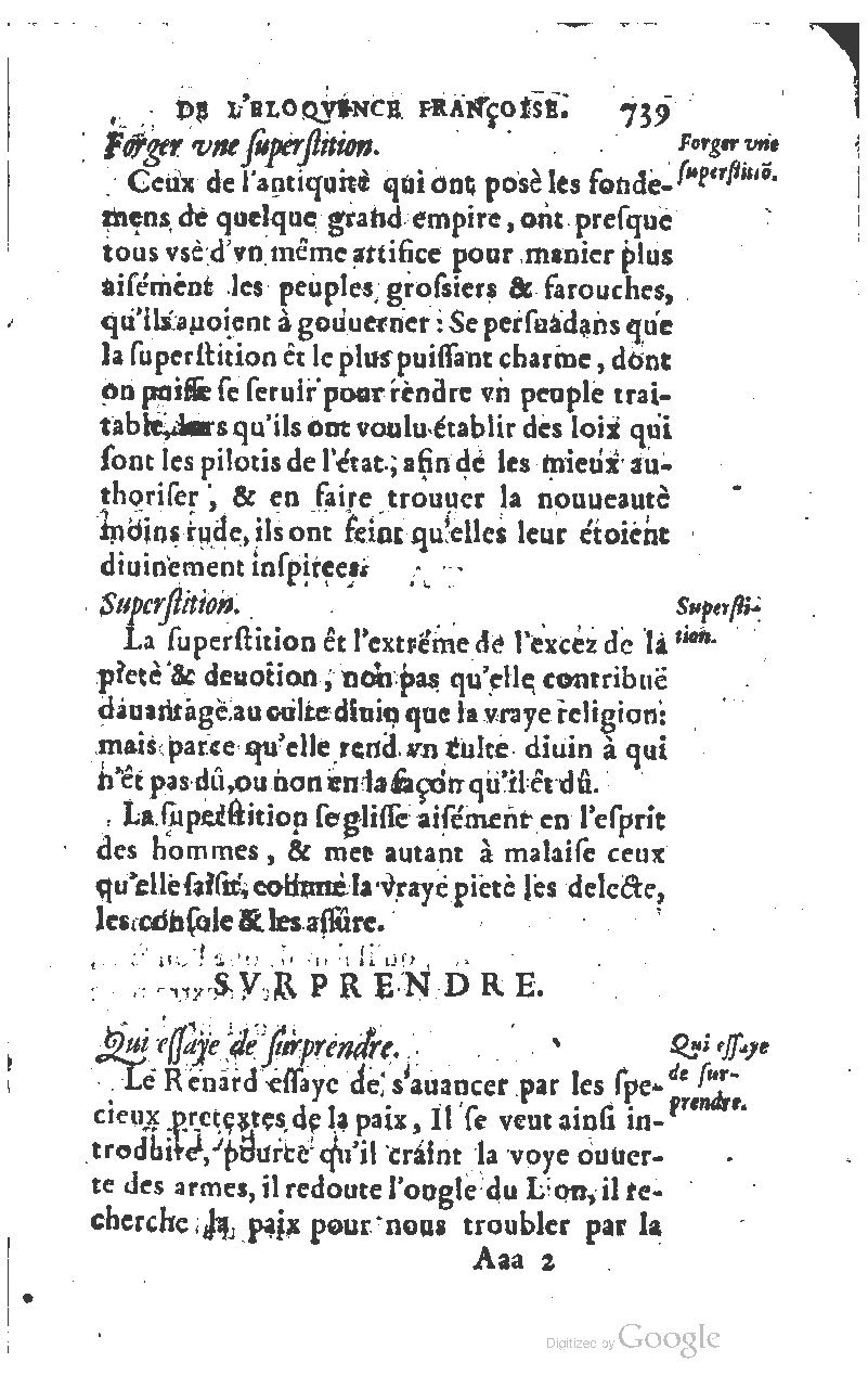 1610 - Louis Coste - Trésor de l’éloquence française (Seconde partie) - BM Lyon