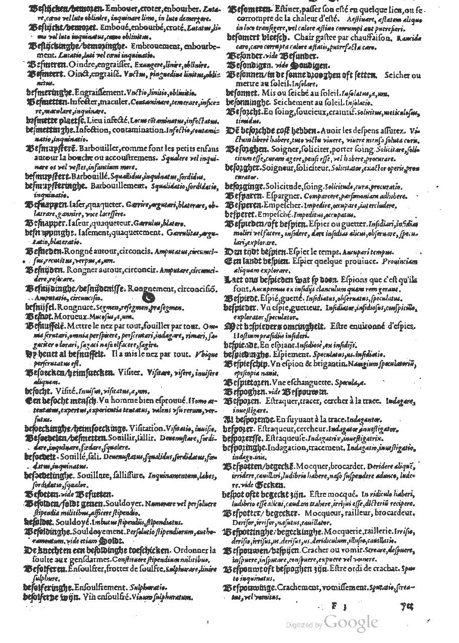 1573 - Christophe Plantin - Trésor du langage bas-allemand - BM Lyon 1573 - Christophe Plantin - Trésor du langage bas-allemand - BM Lyon