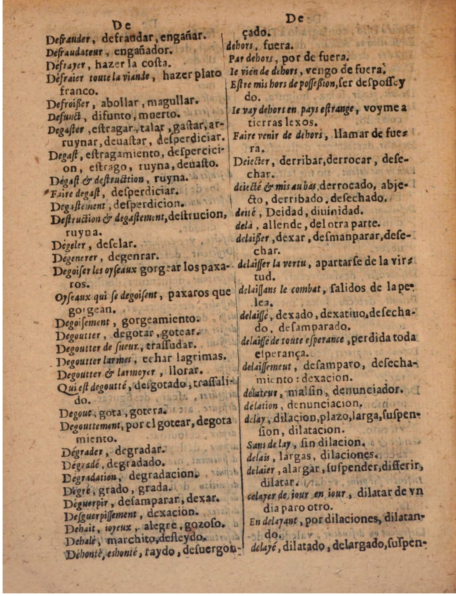 1624 - Hubert Antoine - Trésor des deux langues espagnole et française (Seconde partie) - BSB Munich