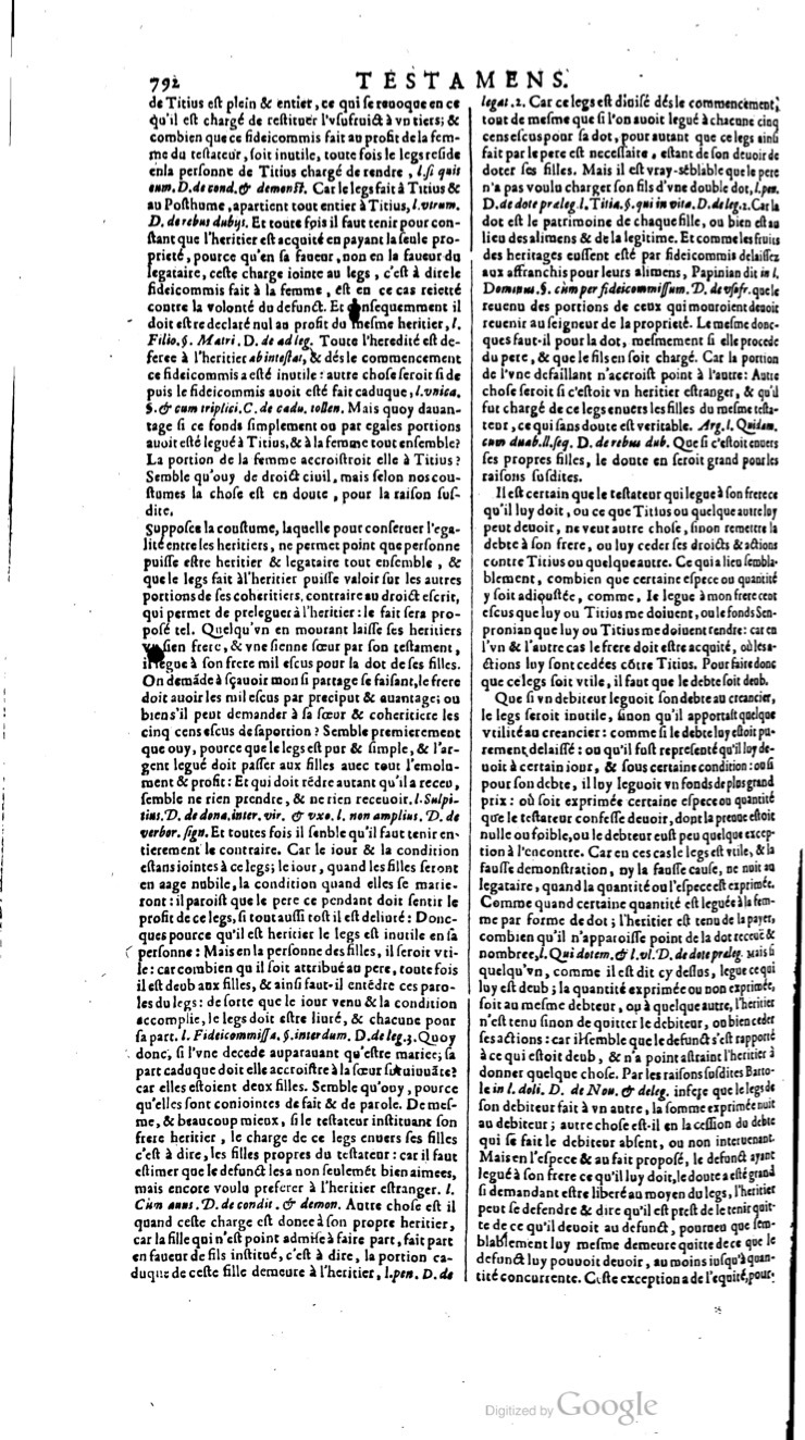1629 - Veuve Nicolas Buon - Trésor du droit français (21754 T. 3) - BM Lyon