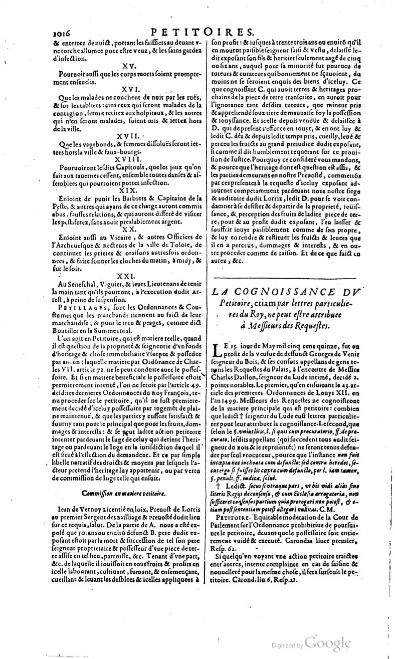 1629 - Veuve Nicolas Buon - Trésor du droit français (29620 T. 2) - BM Lyon