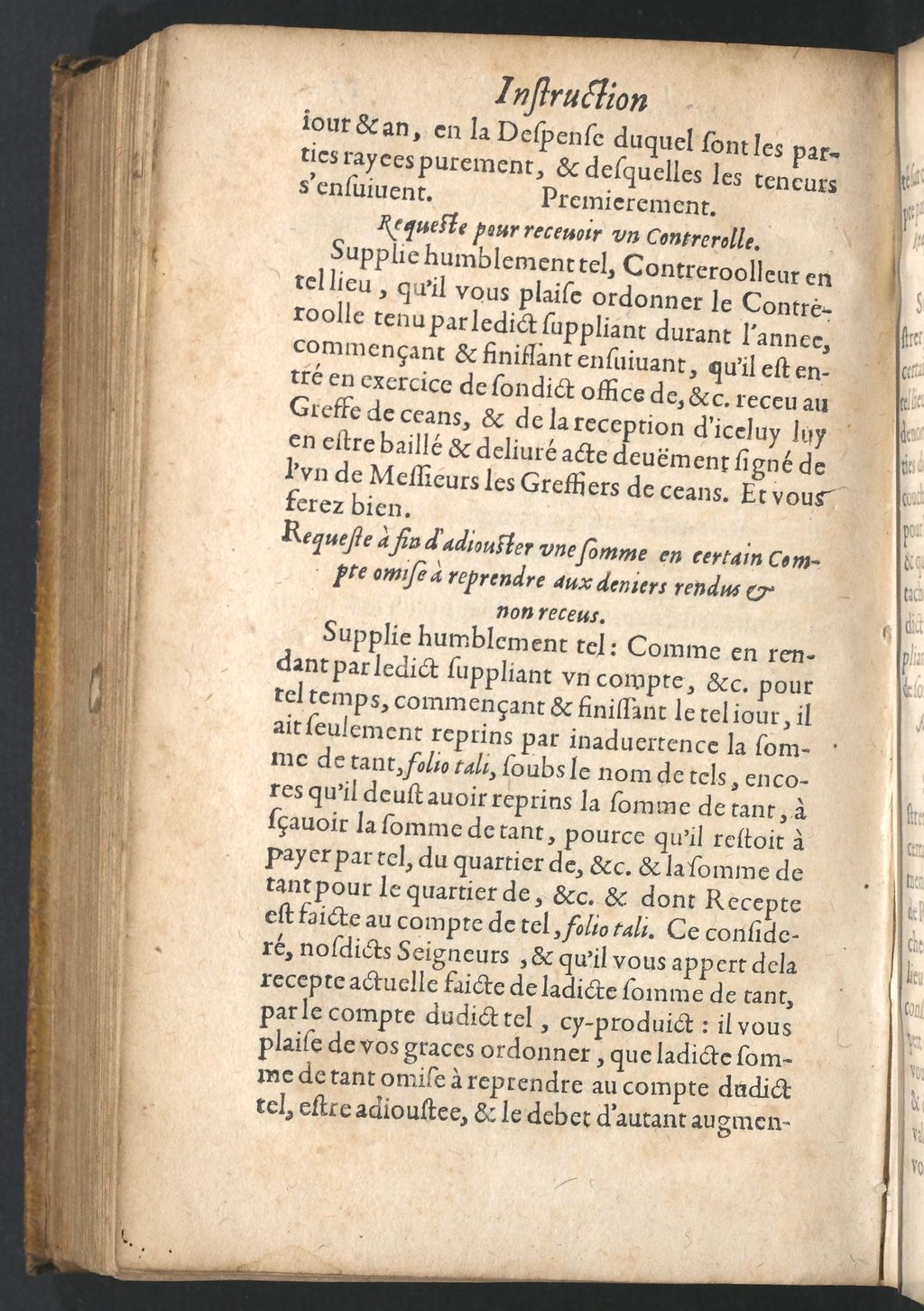 1599 - Claude de Monstr’oeil et Jean Richer - Trésor des instructions des finances - BnF 1599 - Claude de Monstr’oeil et Jean Richer - Trésor des instructions des finances - BnF