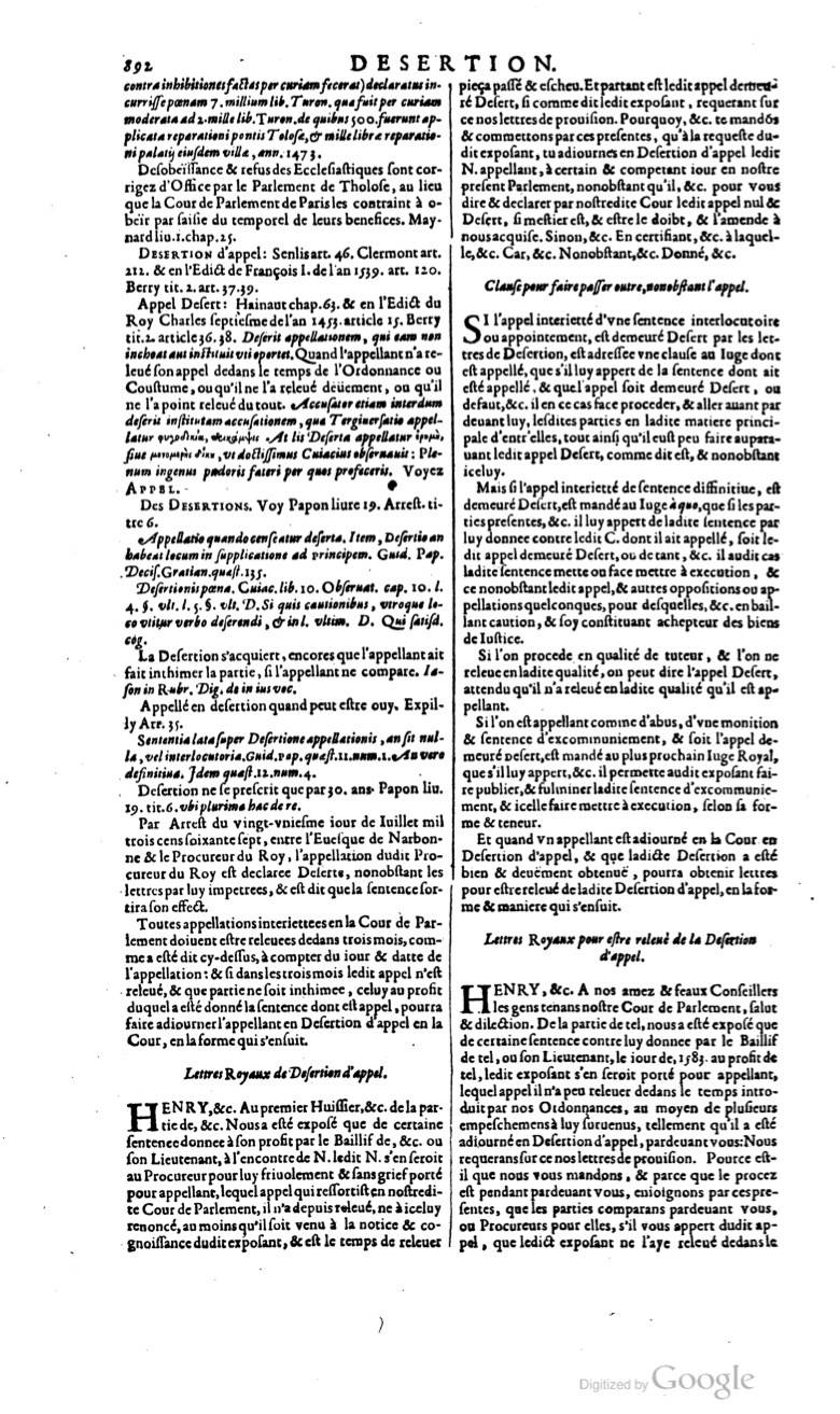 1629 - Veuve Nicolas Buon - Trésor du droit français (29620 T. 1) - BM Lyon