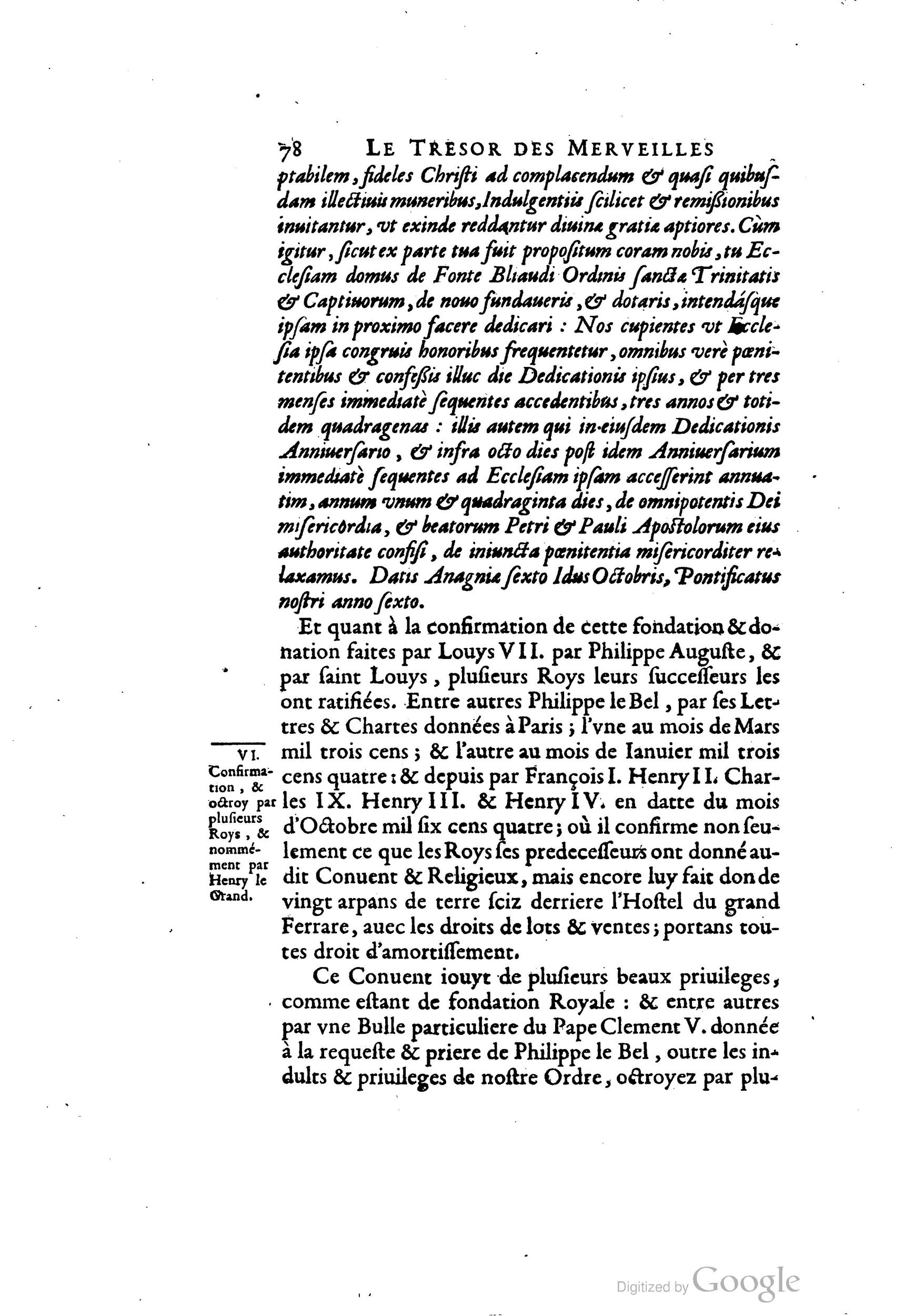 1642 - Sébastien Cramoisy - Trésor des merveilles de la maison royale de Fontainebleau - BM Lyon