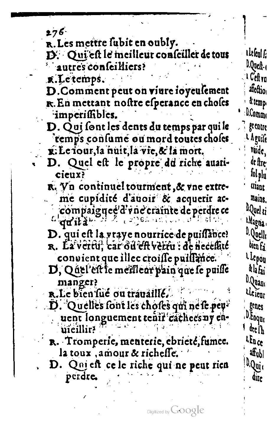 1582 - Nicolas Bonfons - Trésor des sentences dorées - BM Lyon 1582 - Nicolas Bonfons - Trésor des sentences dorées - BM Lyon