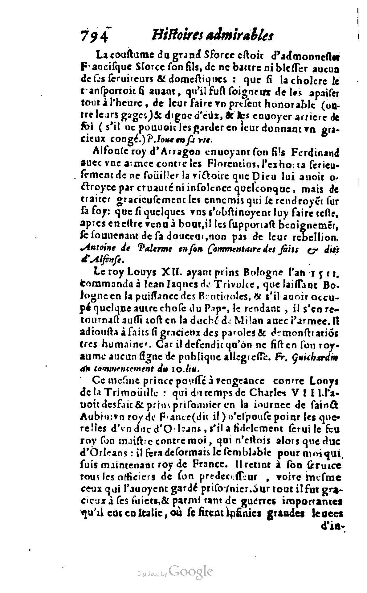 1620 - Samuel Crespin - Trésor d’histoires admirables et mémorables - BCU Lausanne