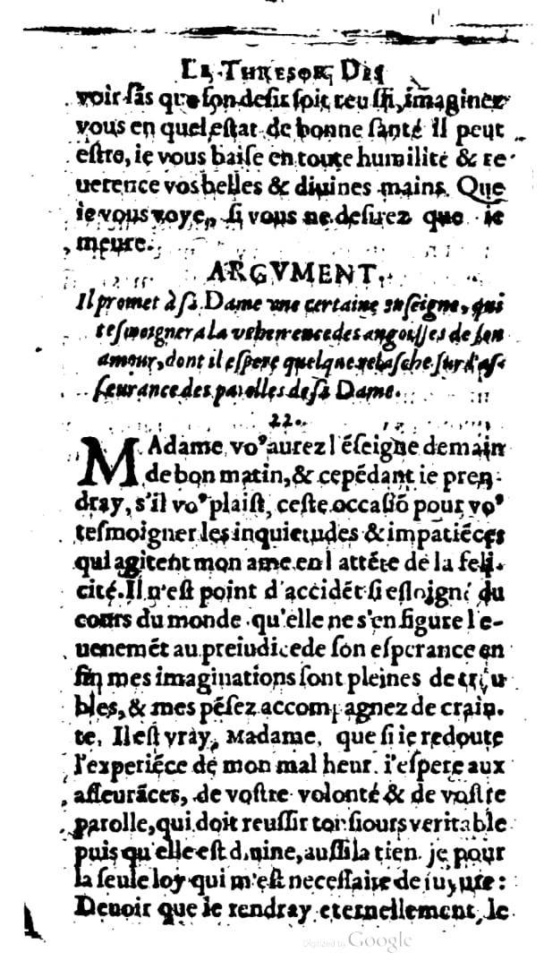 1624 - Nicolas Oudot - Trésor des lettres douces et amoureuses - BNC Florence
