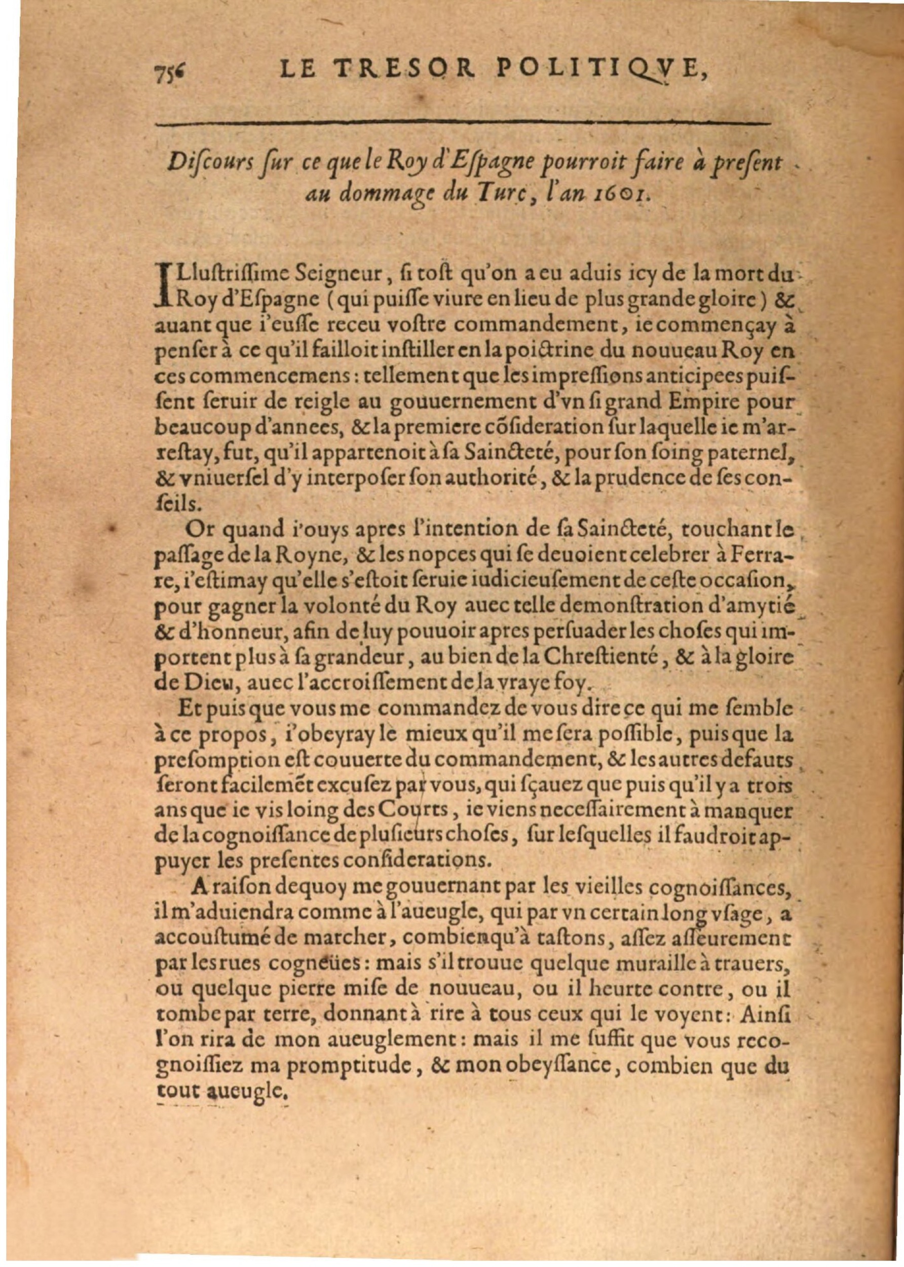 1608 - Nicolas Du Fossé - Trésor politique - BSB Munich