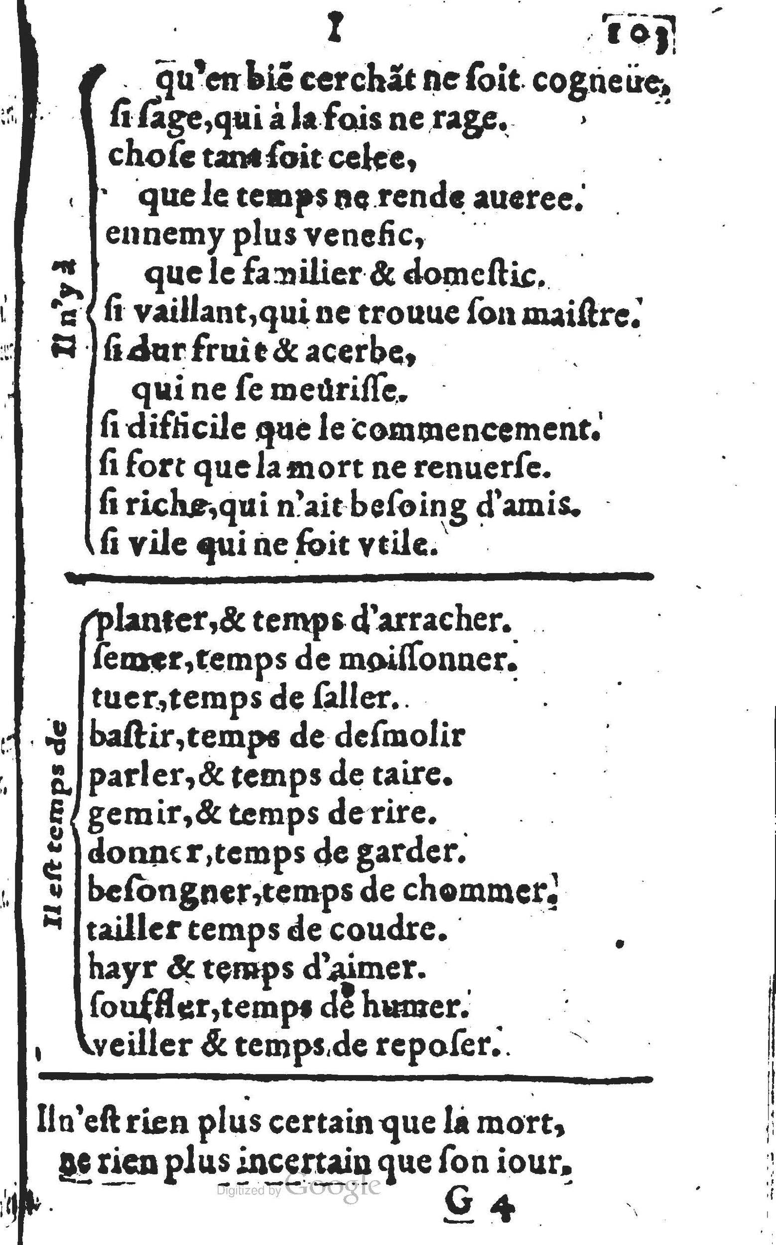 1578 - Nicolas Lescuyer - Trésor des sentences dorées - UGent