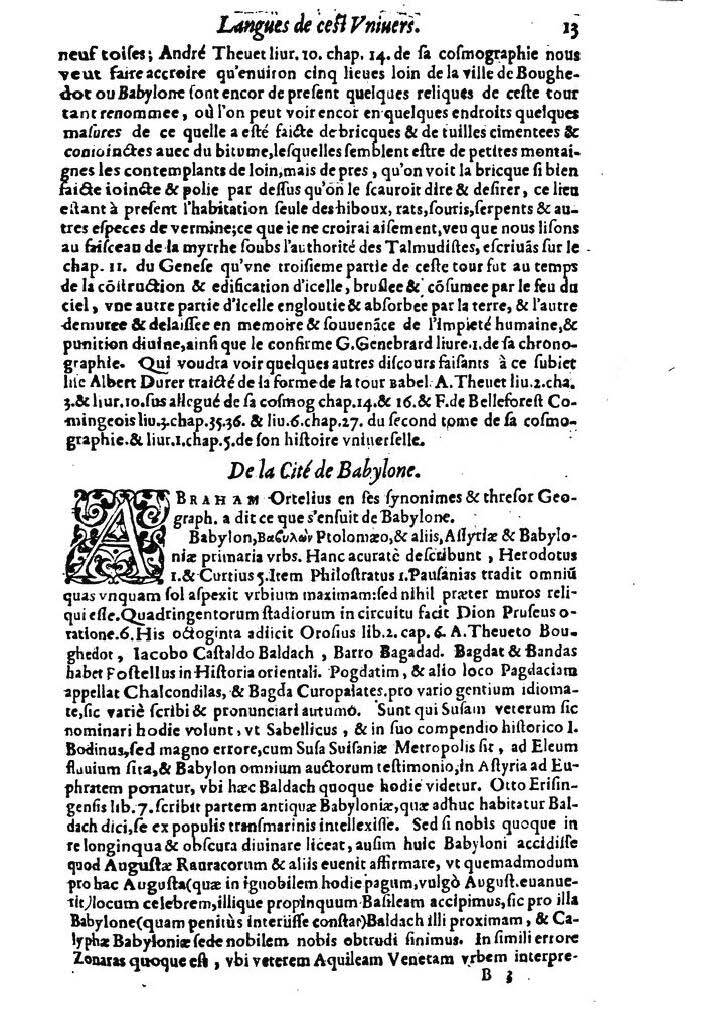 1613 - Matthieu Berjon - Trésor de l’histoire des langues de cet univers - BM Lyon