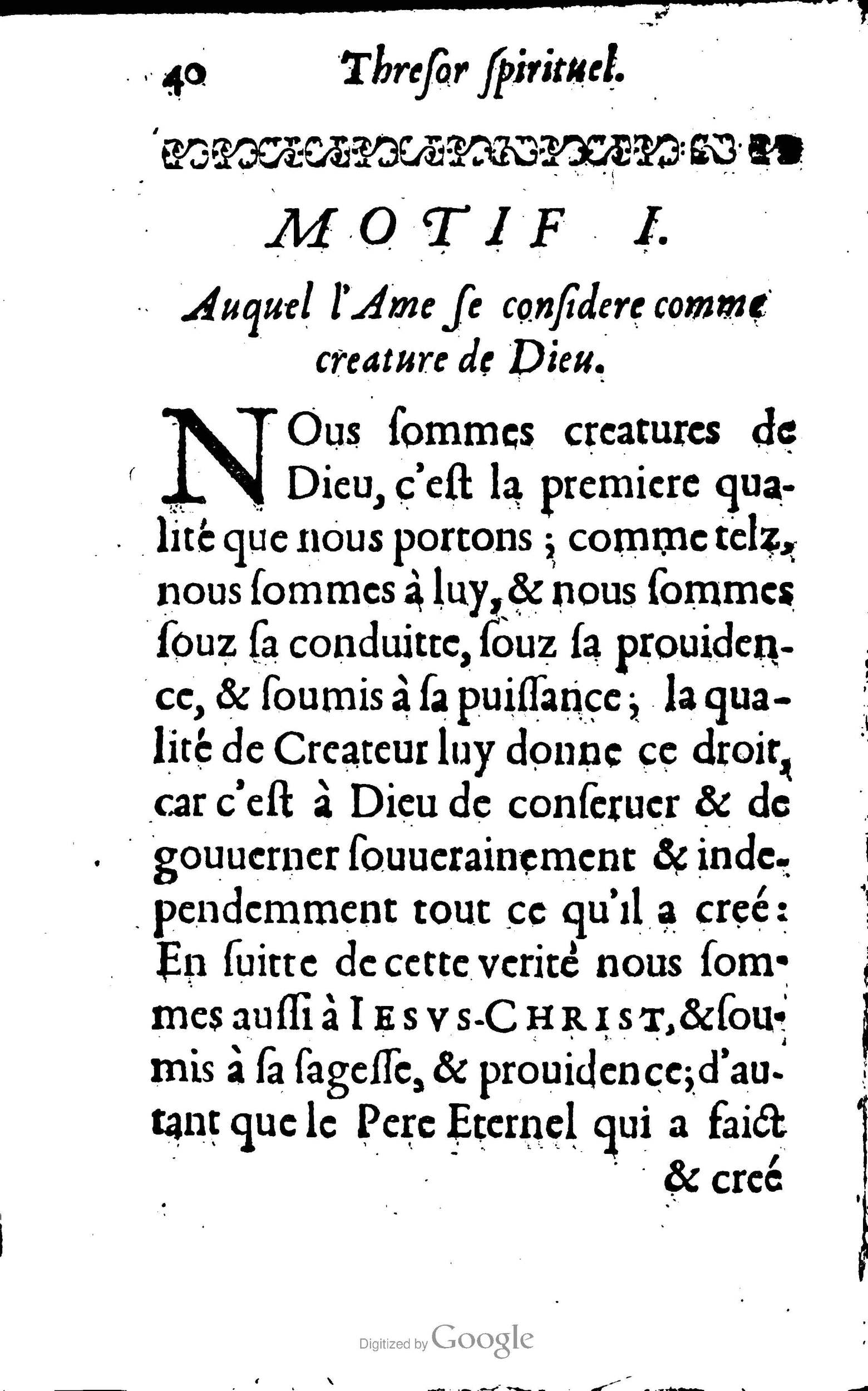 1633 - François Waudré - Trésor spirituel contenant les excellences du christianisme - BM Lyon
