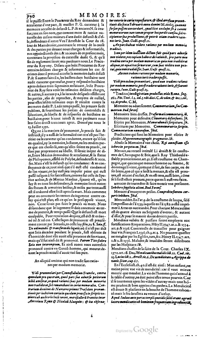 1629 - Veuve Nicolas Buon - Trésor du droit français (21754 T. 2) - BM Lyon