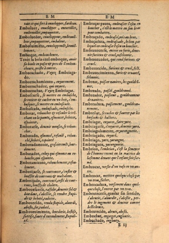 1607 - Marc Orry - Trésor des deux langues espagnole et française (Première et Seconde parties) - ÖNB Wien 1607 - Marc Orry - Trésor des deux langues espagnole et française (Première et Seconde parties) - ÖNB Wien