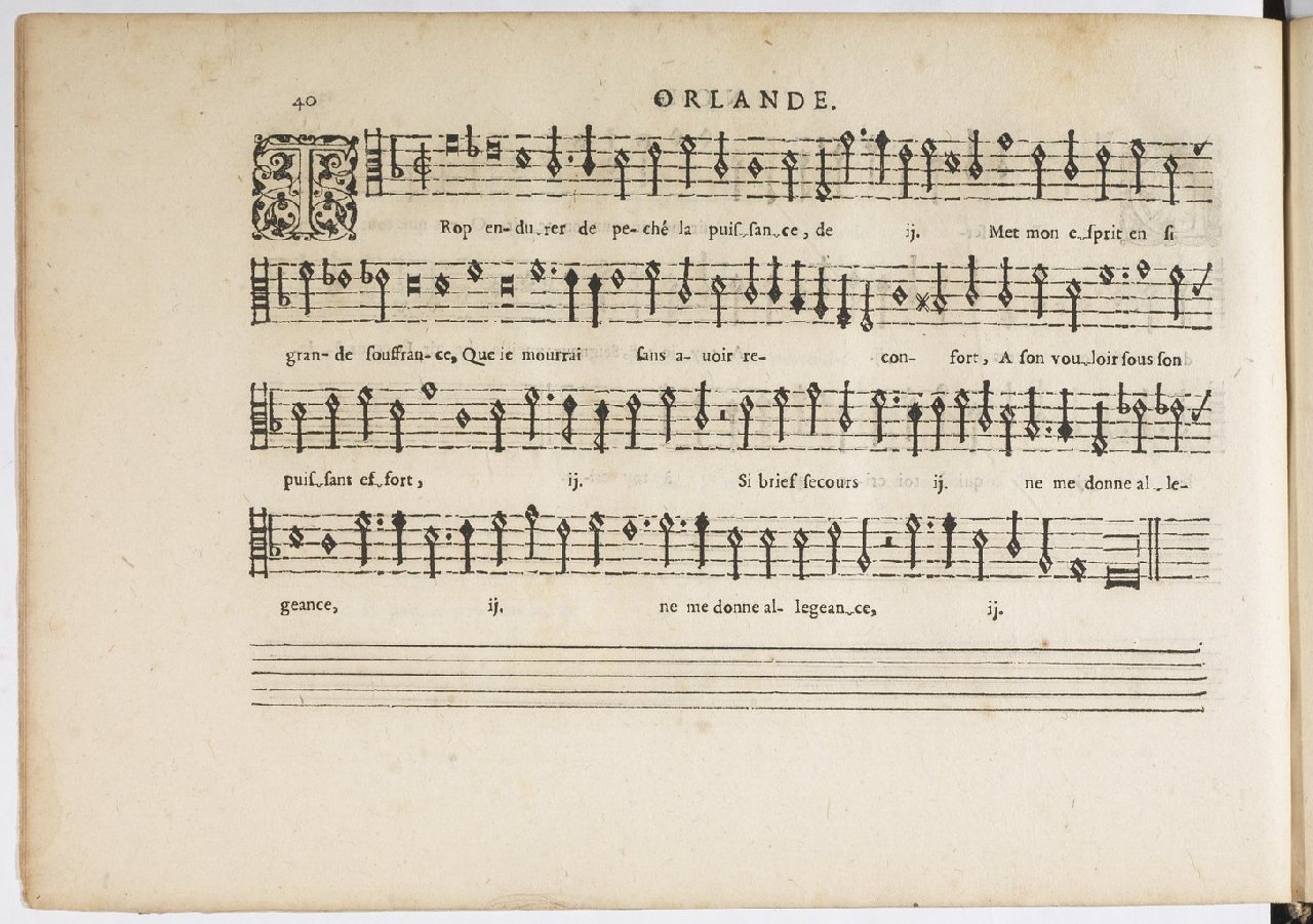 1594 - Paul Marceau - Trésor de musique d&#039;Orlande de Lassus, Superius, Bassus, Tenor, Quinta pars - BnF
