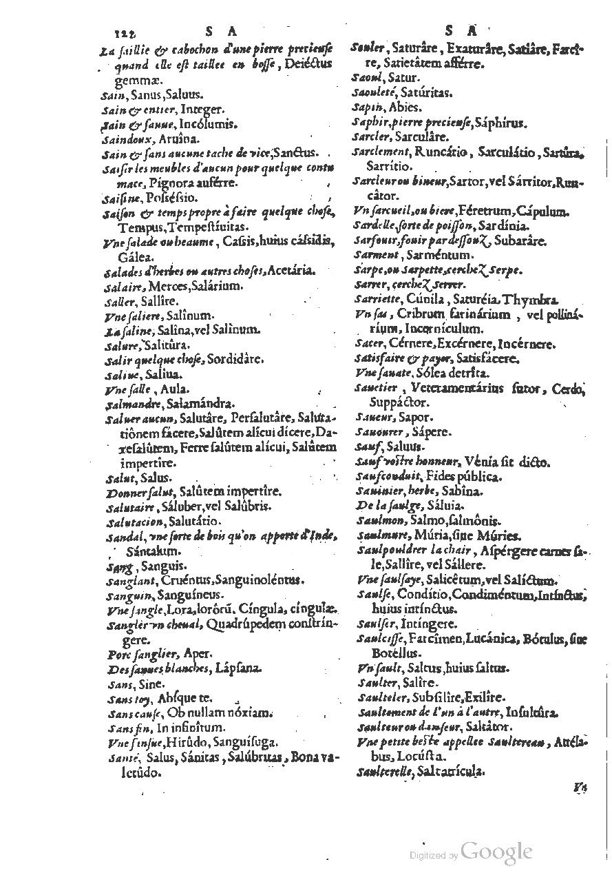 1558 - Guillaume Rouillé - Trésor des mots et traits français - BSB Munich