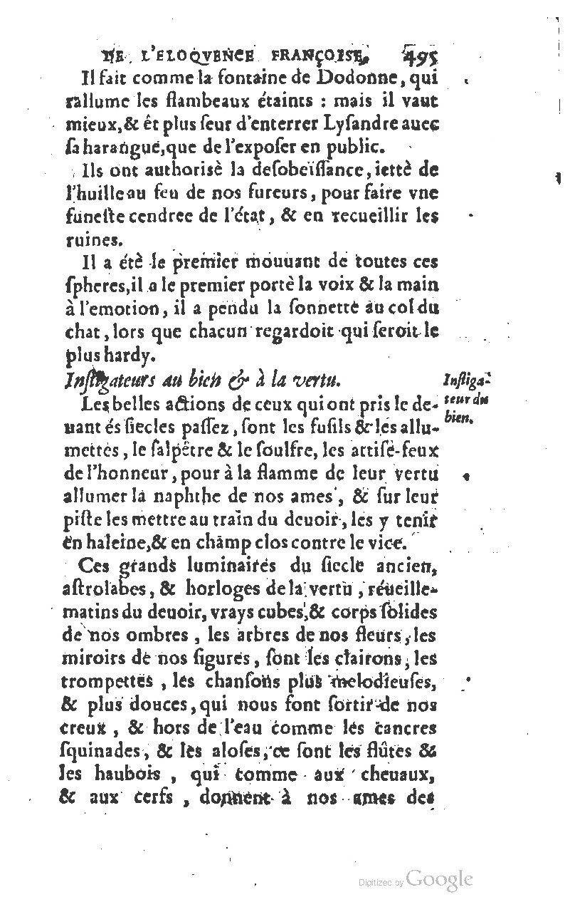 1610 - Louis Coste - Trésor de l’éloquence française (Seconde partie) - BM Lyon