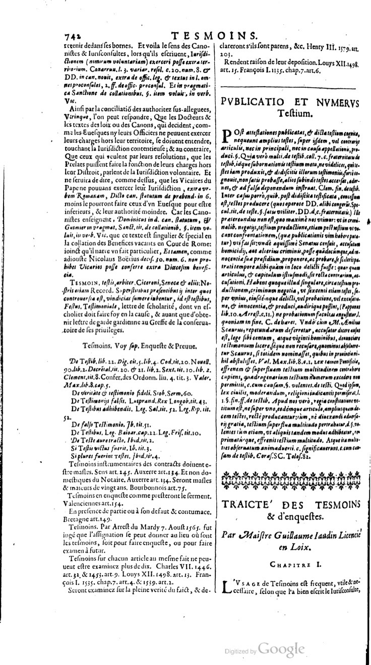 1629 - Veuve Nicolas Buon - Trésor du droit français (21754 T. 3) - BM Lyon