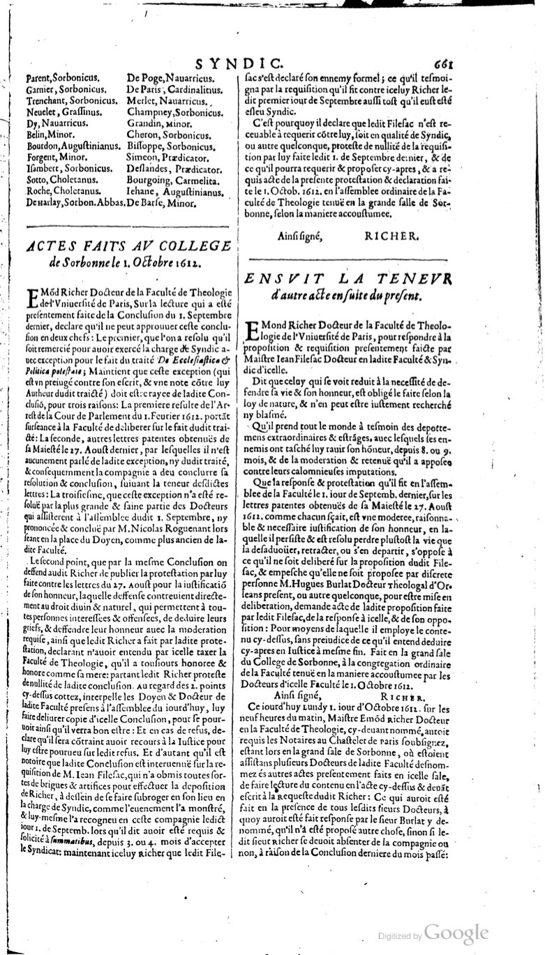 1629 - Veuve Nicolas Buon - Trésor du droit français (21754 T. 3) - BM Lyon