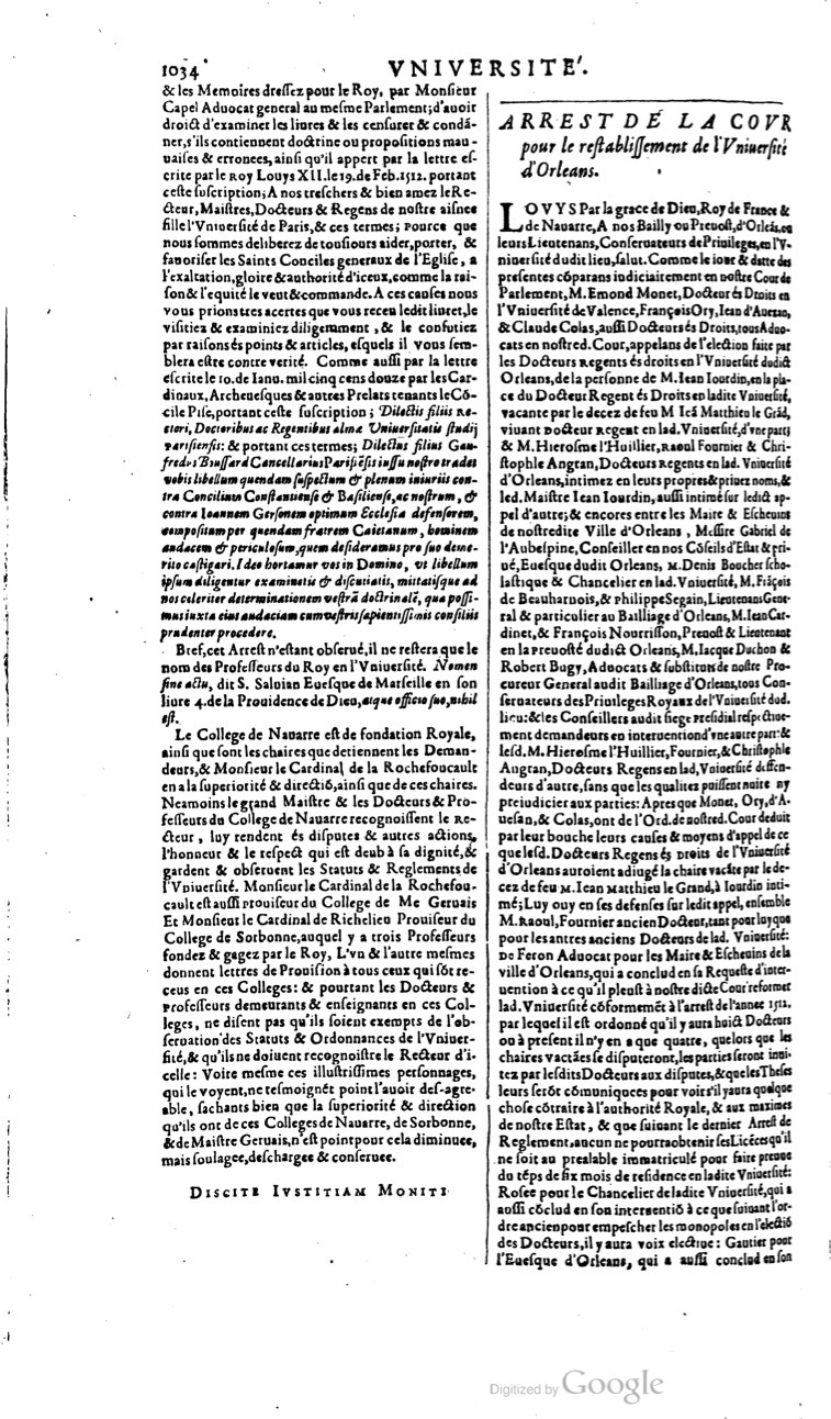 1629 - Veuve Nicolas Buon - Trésor du droit français (21754 T. 3) - BM Lyon
