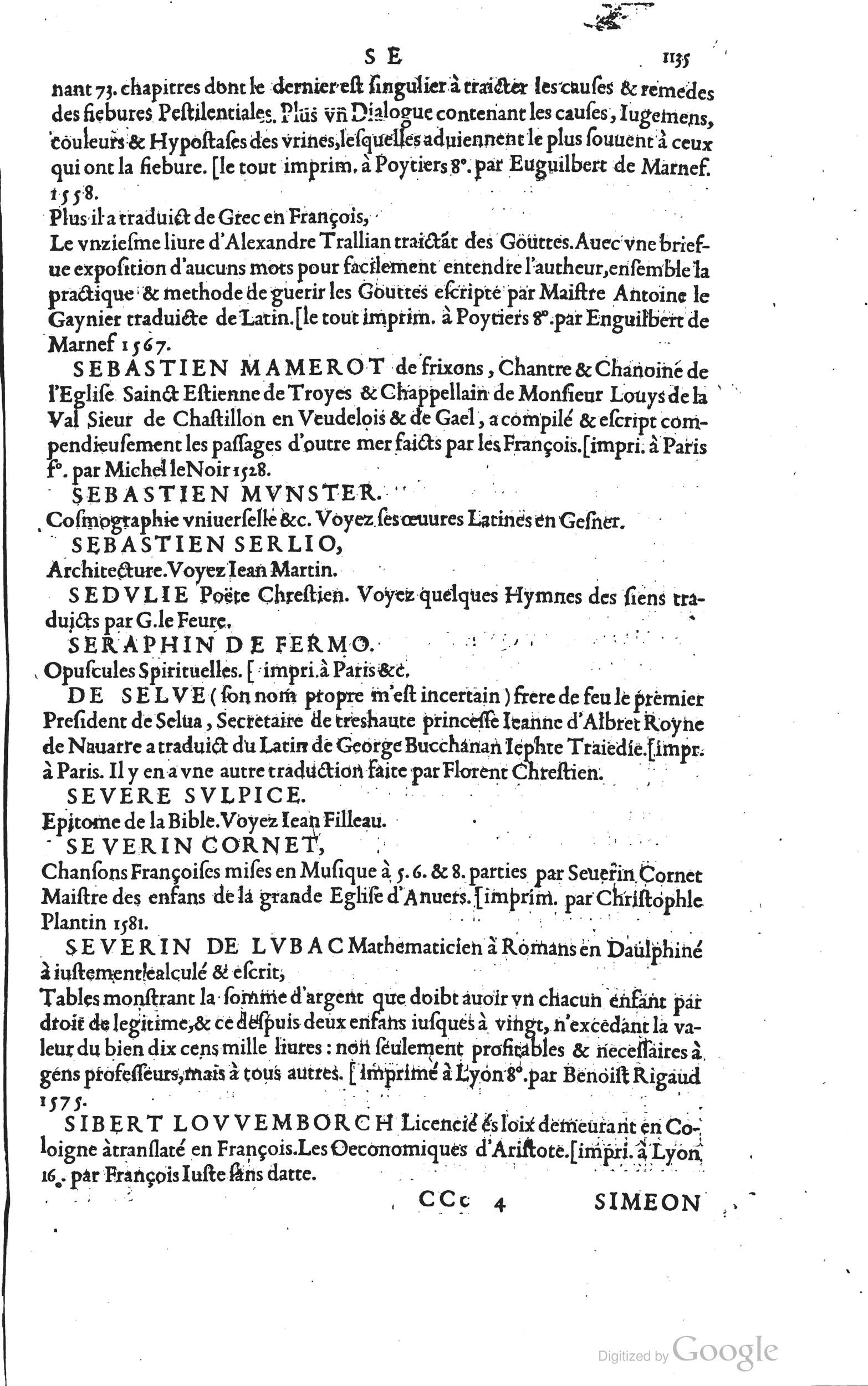 1585 - Barthélemy Honorat - Bibliothèques françaises - BSB Munich