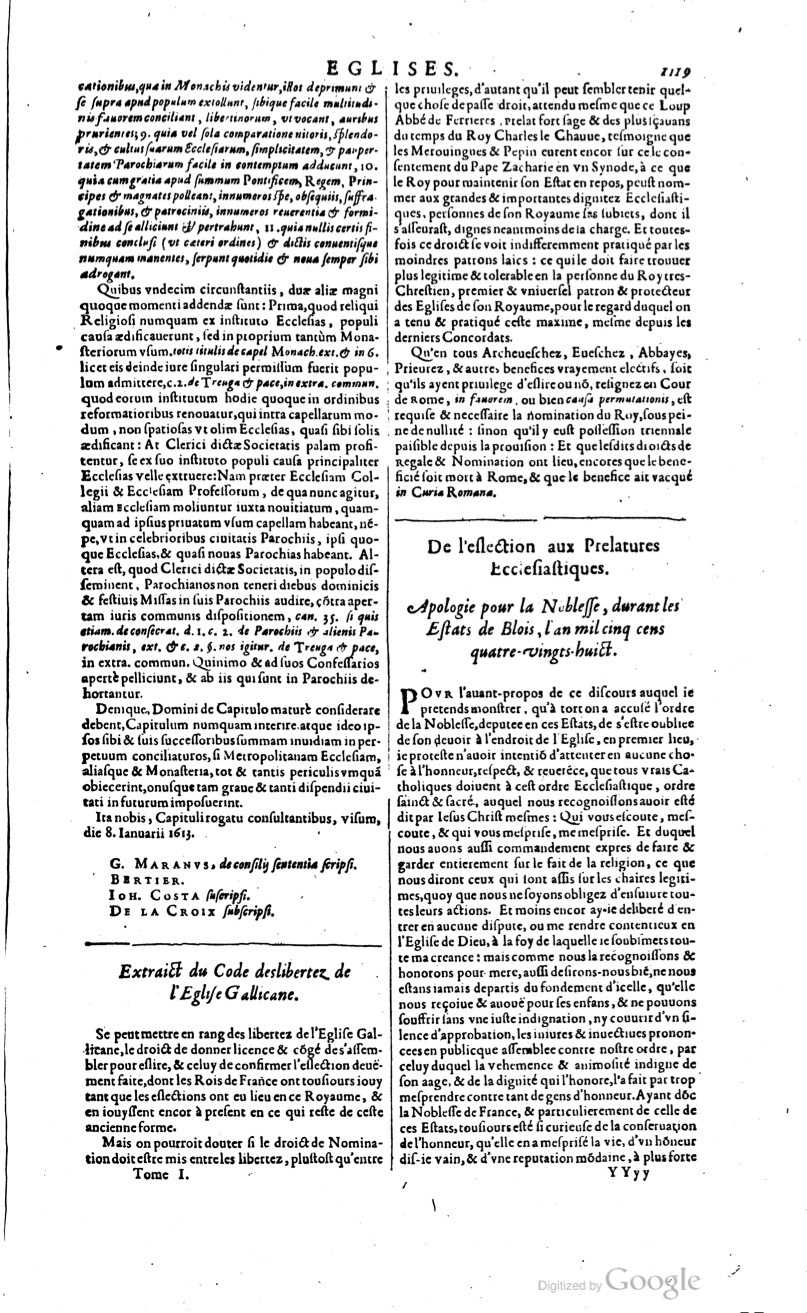 1629 - Veuve Nicolas Buon - Trésor du droit français (29620 T. 1) - BM Lyon