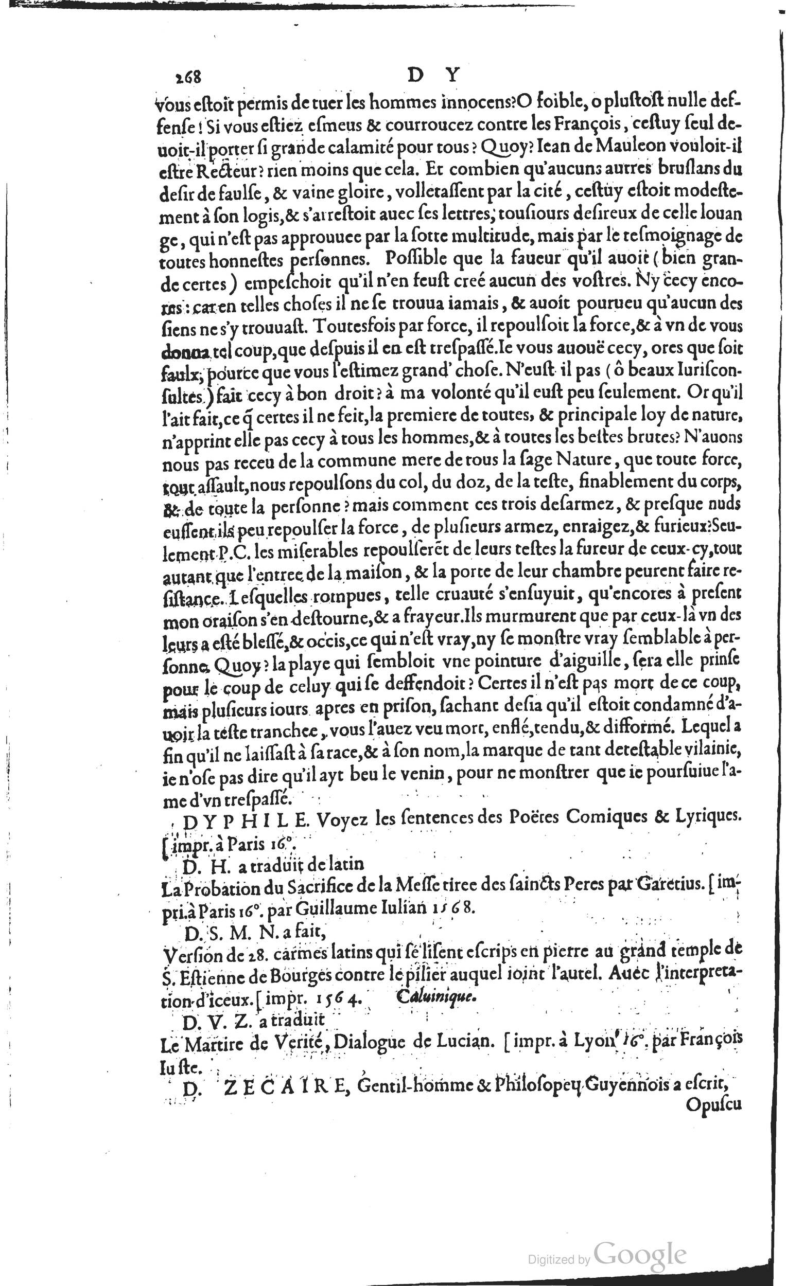 1585 - Barthélemy Honorat - Bibliothèques françaises - BSB Munich