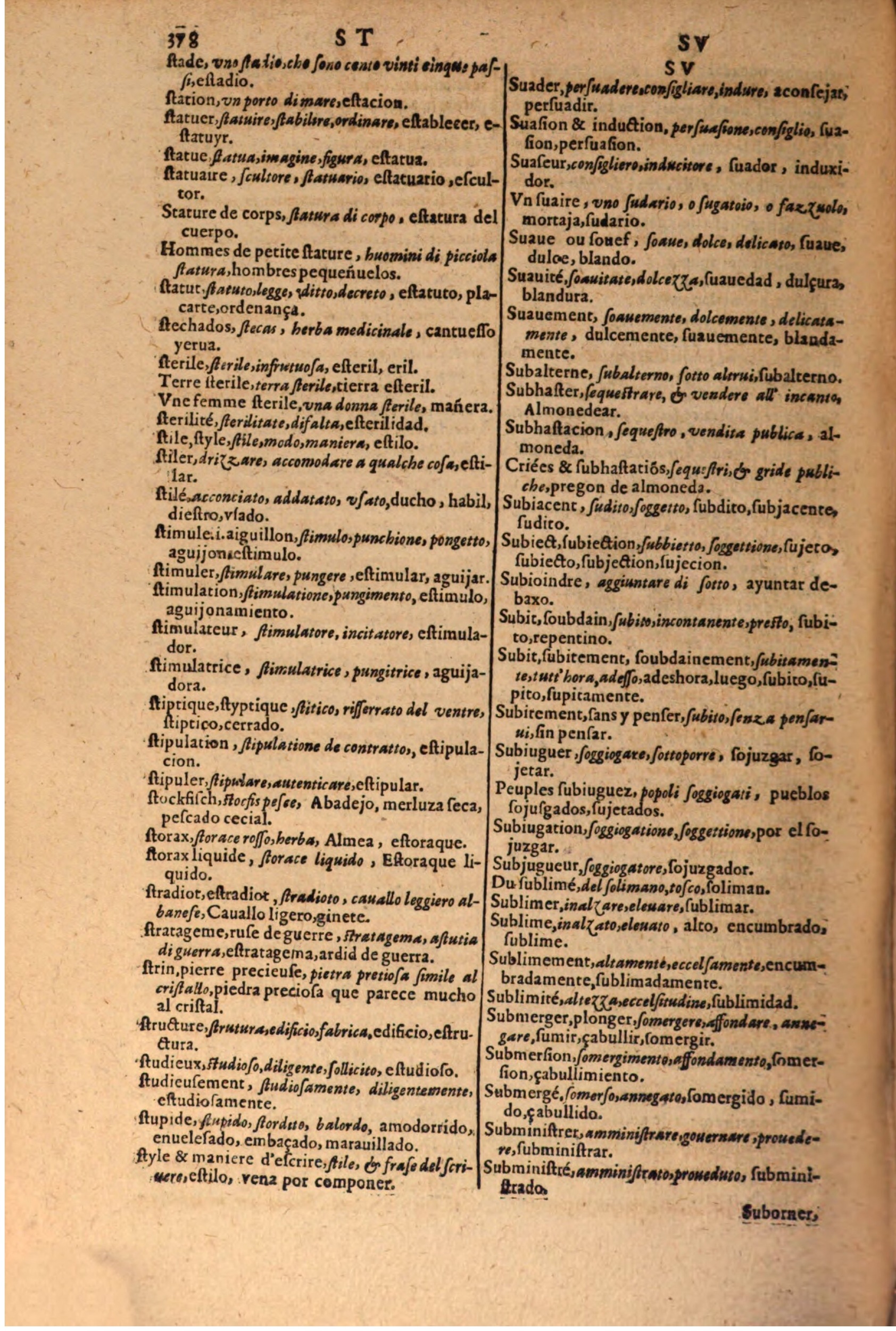 1616 - Pierre de la Rovière - Trésor des trois langues (Seconde partie) - BSB Munich