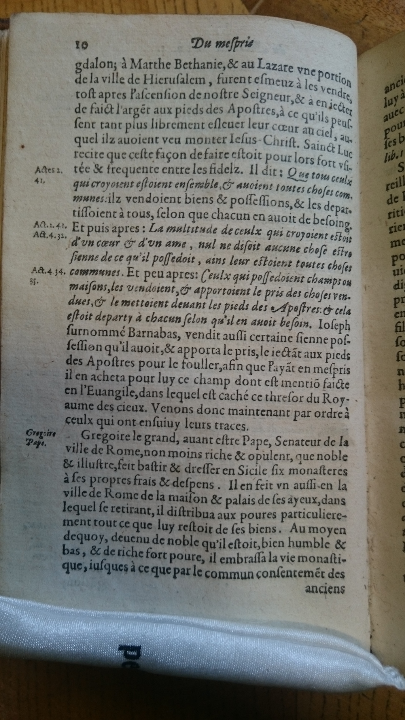 1585 - Jean Bogard - Trésor des faits et dits mémorables des hommes saints et illustres - Douai Quincy