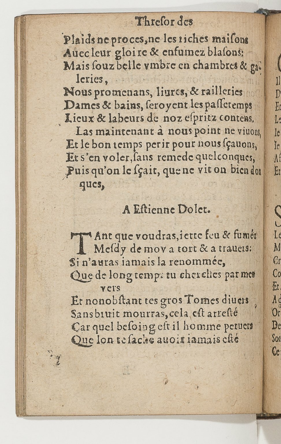 1568c. - Veuve Jean Bonfons - Trésor des joyeuses inventions du parangon de poésies - BnF Arsenal 1568c. - Veuve Jean Bonfons - Trésor des joyeuses inventions du parangon de poésies - BnF Arsenal