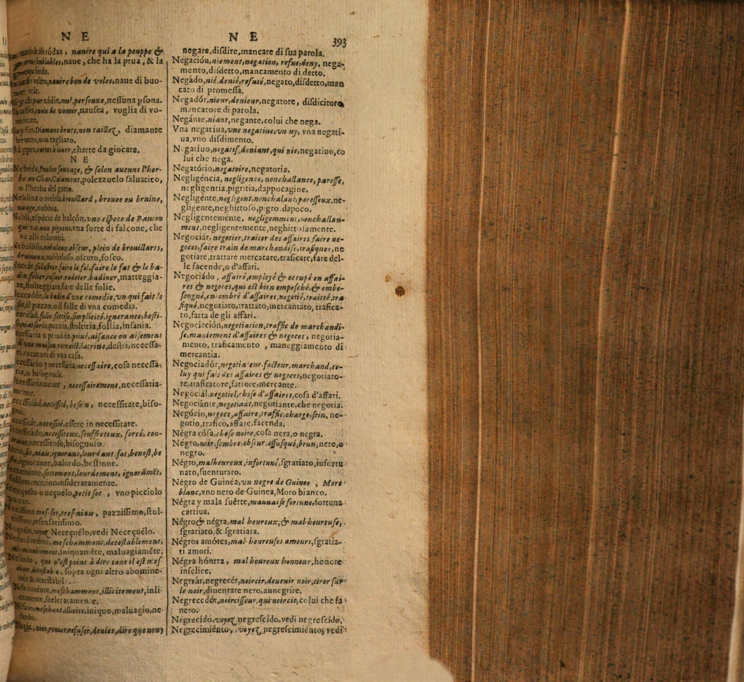 1617 - Samuel Crespin - Trésor des trois langues espagnole, française et italienne (Première partie) - Regensburg