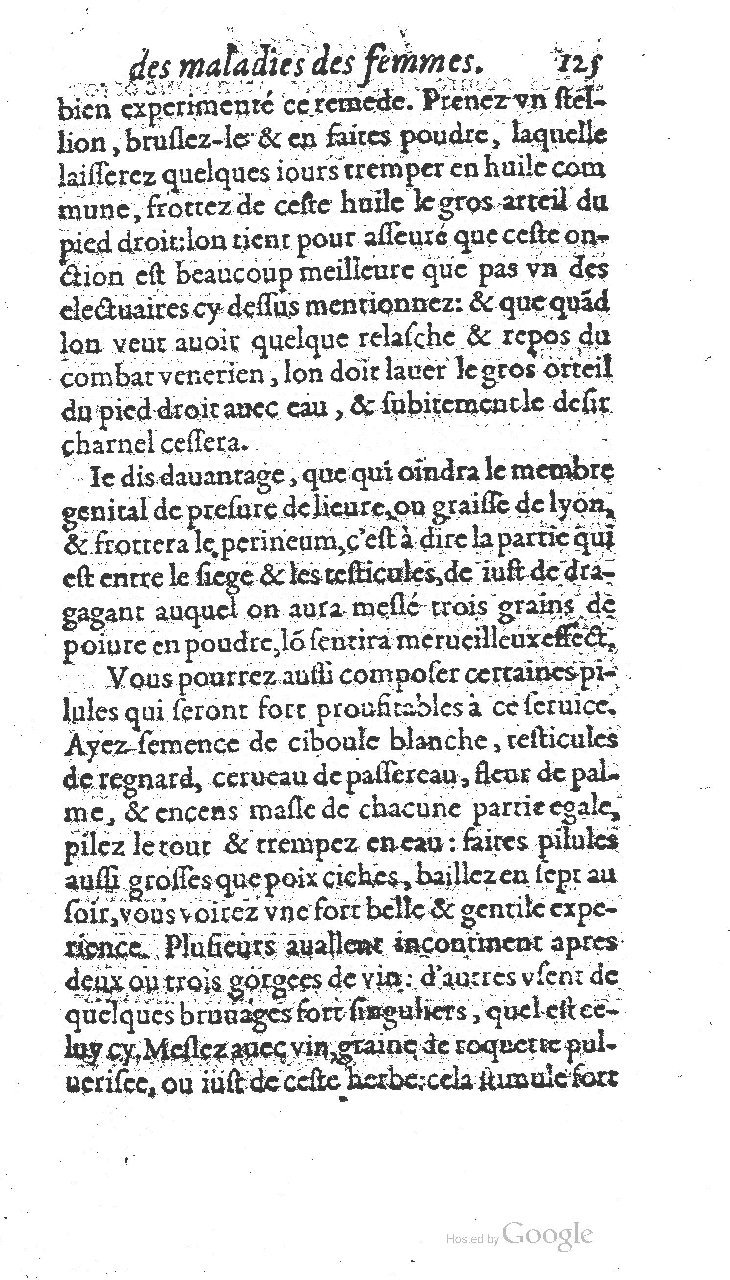 1585 - Jacques du Puis - Trésor des remèdes secrets pour les maladies des femmes - BnF