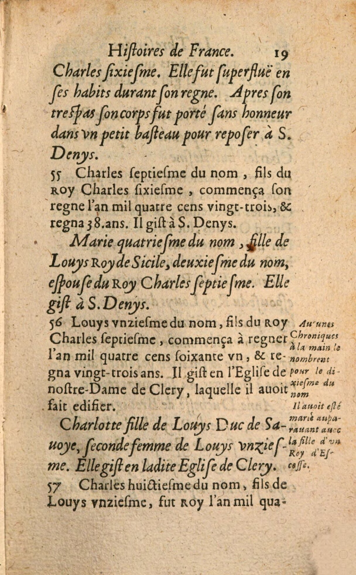1639 - Jean Corrozet - Trésor des histoires de France - BSB Munich 1639 - Jean Corrozet - Trésor des histoires de France - BSB Munich