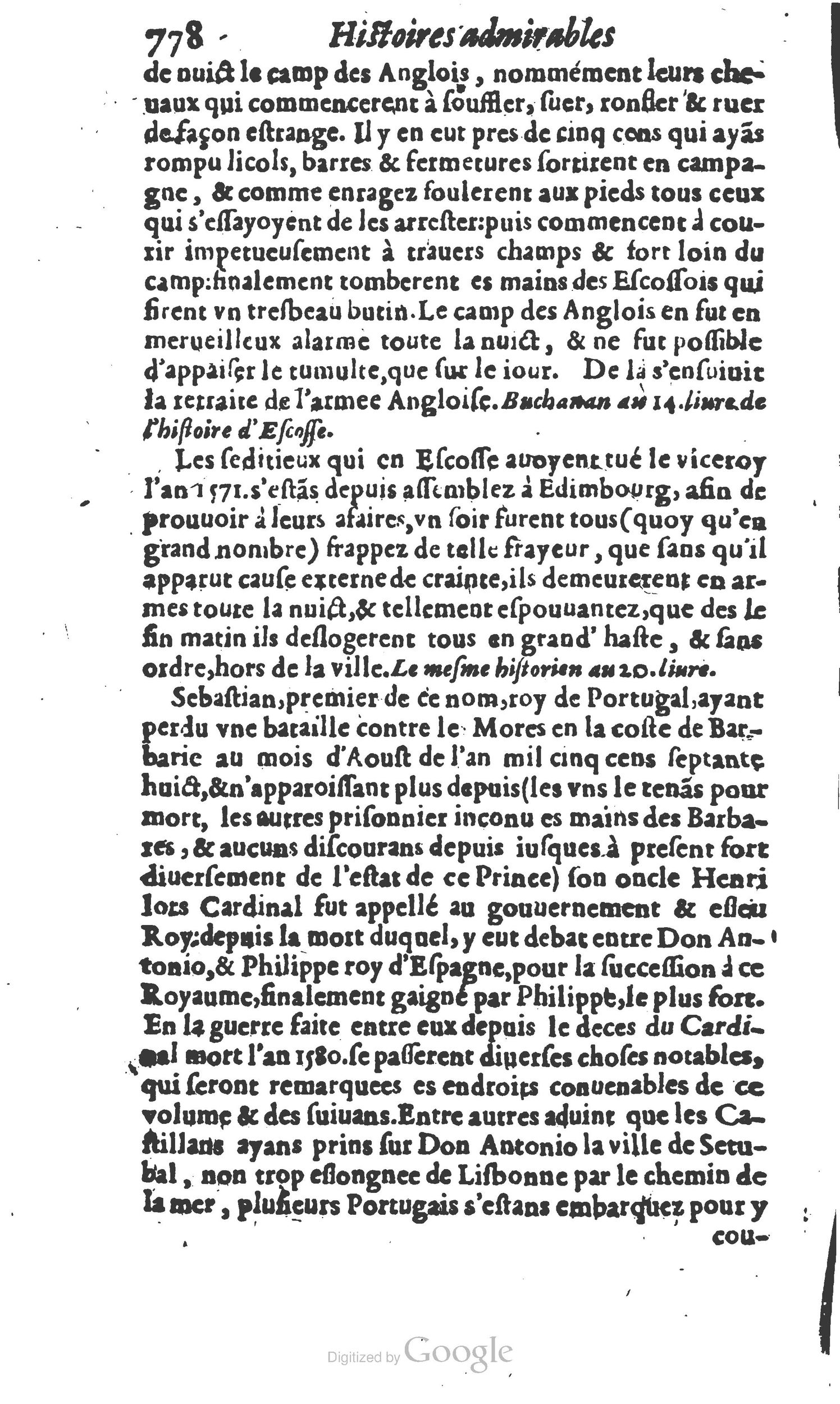 1610 - Paul Marceau - Trésor d’histoires admirables et mémorables - Princeton