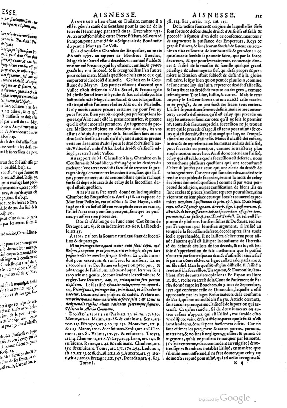 1629 - Veuve Nicolas Buon - Trésor du droit français (29620 T. 1) - BM Lyon 1629 - Veuve Nicolas Buon - Trésor du droit français (29620 T. 1) - BM Lyon