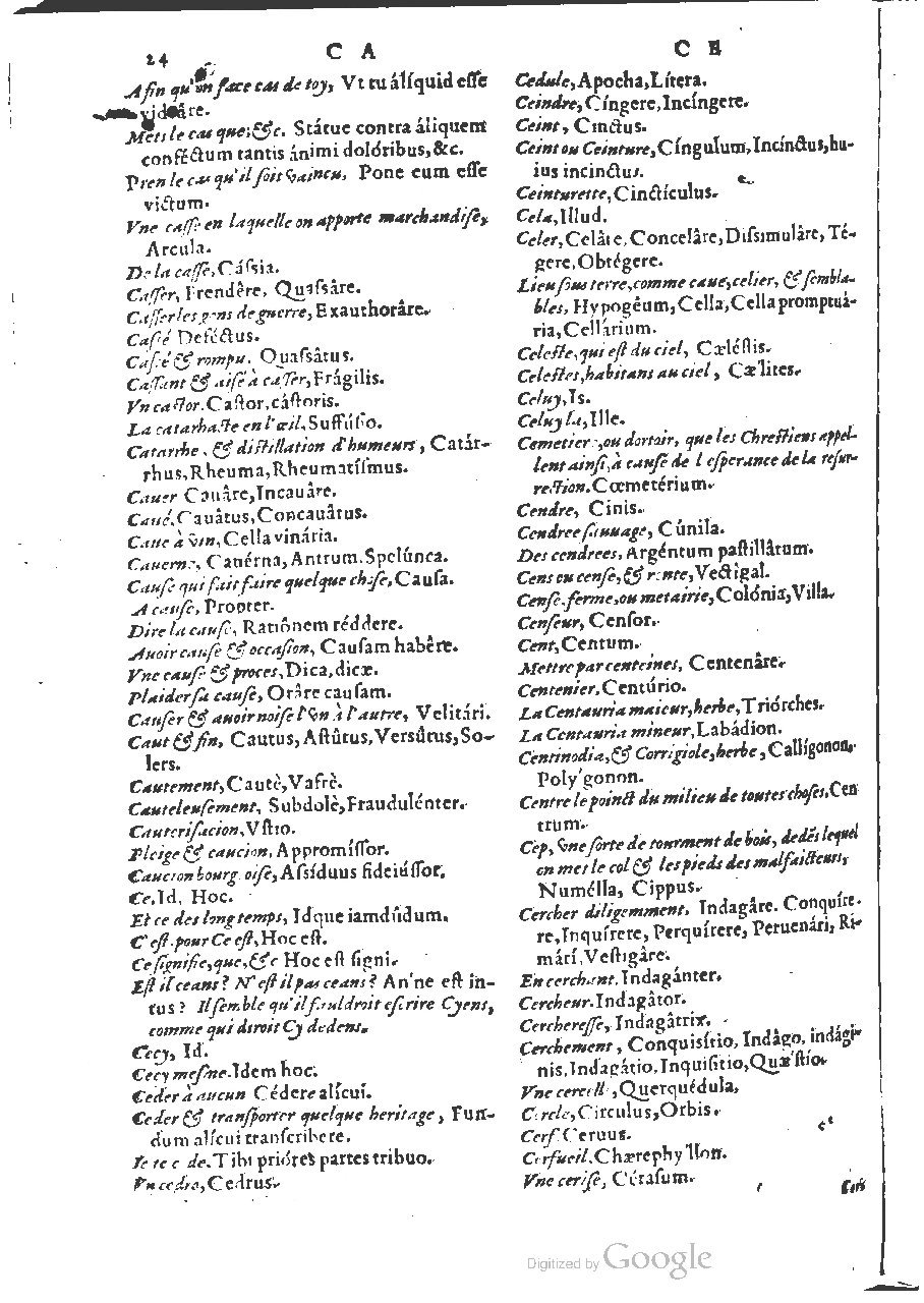 1564 - Henri Hylaire et Louis Cloquemin - Trésor des mots et traits français - BSB Munich