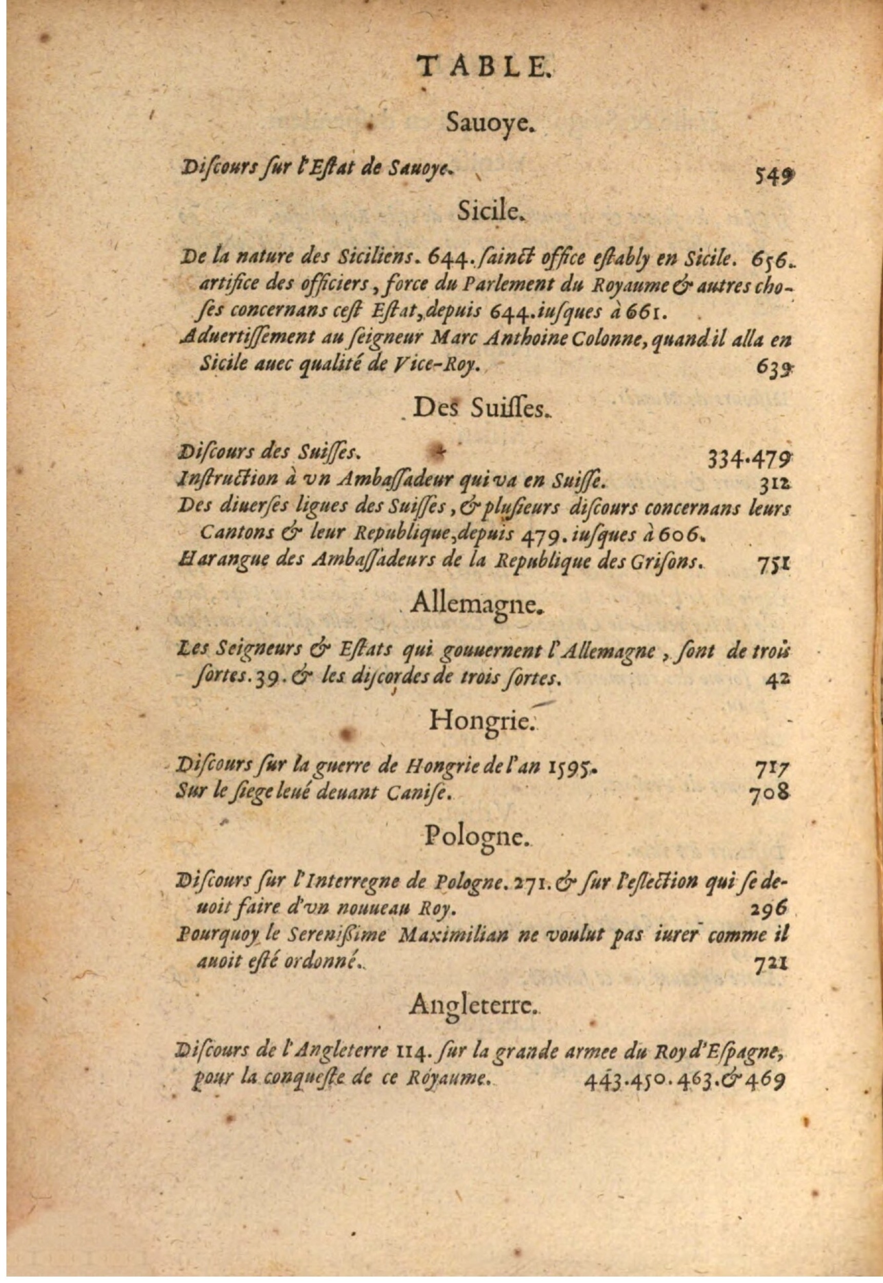 1611 - Pierre Chevalier - Trésor politique - BSB Munich 1611 - Pierre Chevalier - Trésor politique - BSB Munich