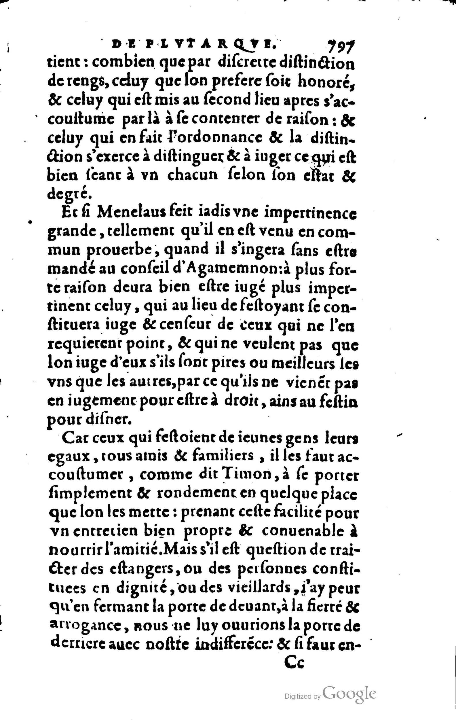 1578 - Jean Poupy - Trésor des morales de Plutarque - BSB Munich