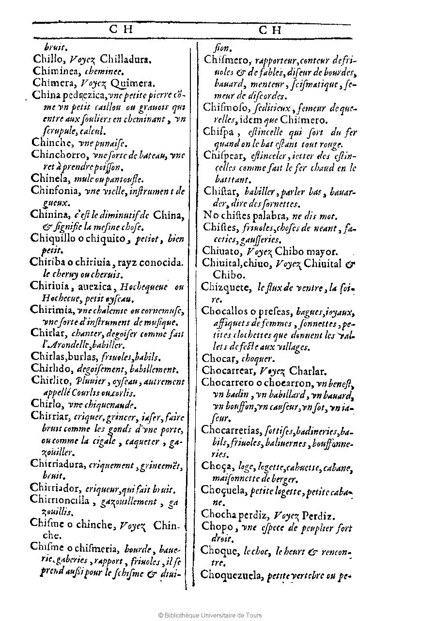 1607 - Marc Orry - Trésor des deux langues espagnole et française (Première et Seconde parties) - BU Tours