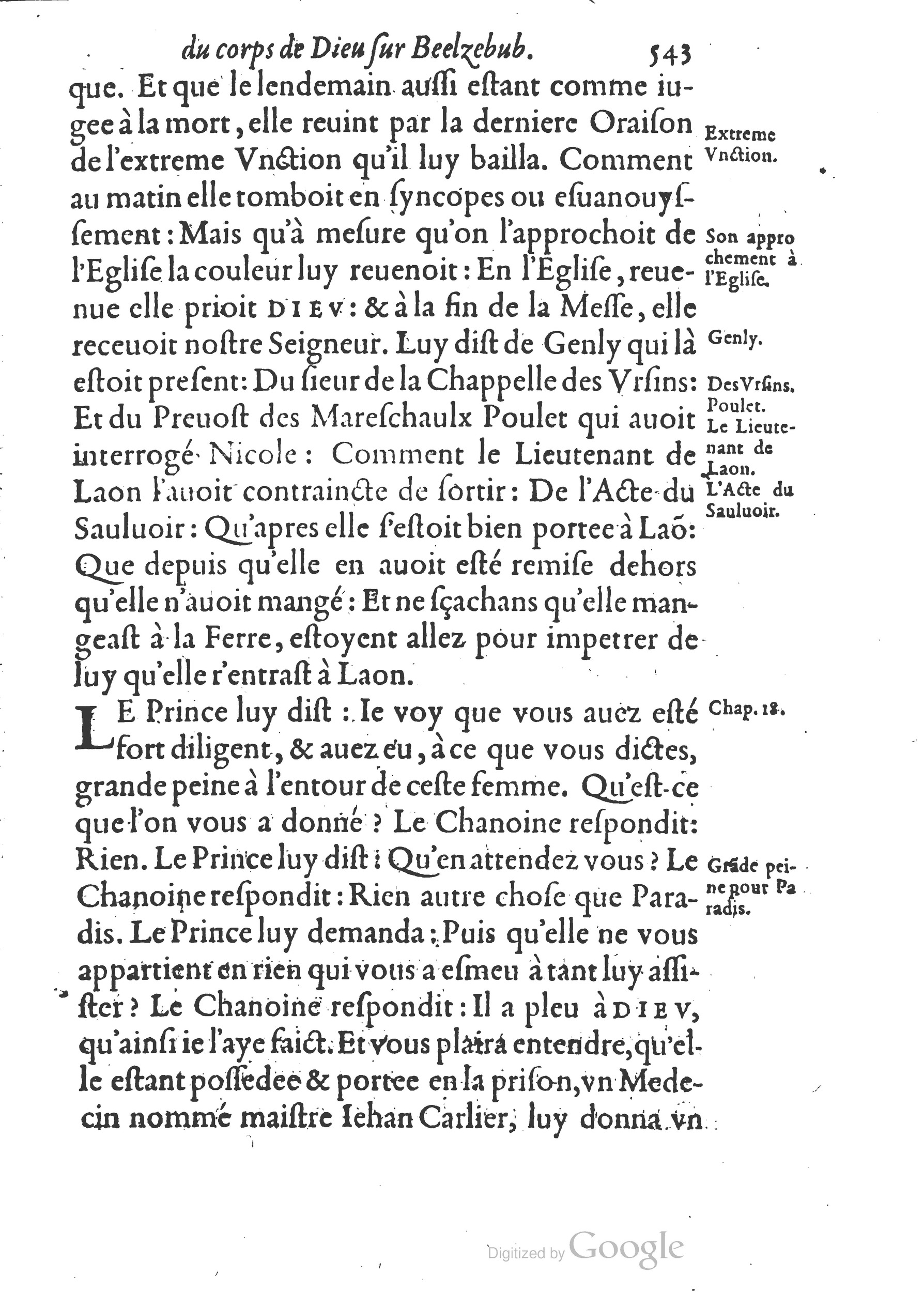 1578 - Nicolas Chesneau - Trésor et entière histoire de la triomphante victoire du corps de Dieu sur l’esprit malin - British Library