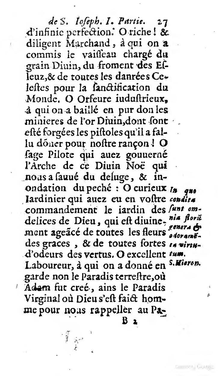 1646 - Jean Piot - Trésor inestimable de Saint-Joseph - BNC Rome