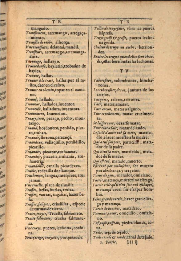 1607 - Marc Orry - Trésor des deux langues espagnole et française (Première et Seconde parties) - ÖNB Wien